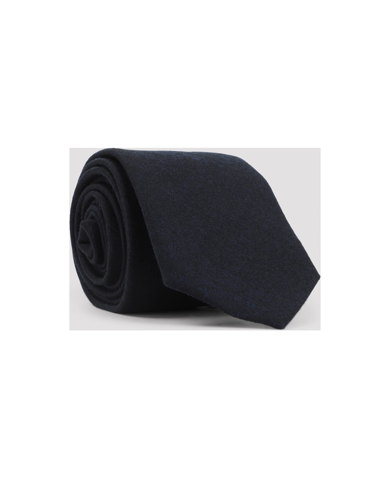 Canali Flannel Tie - Navy