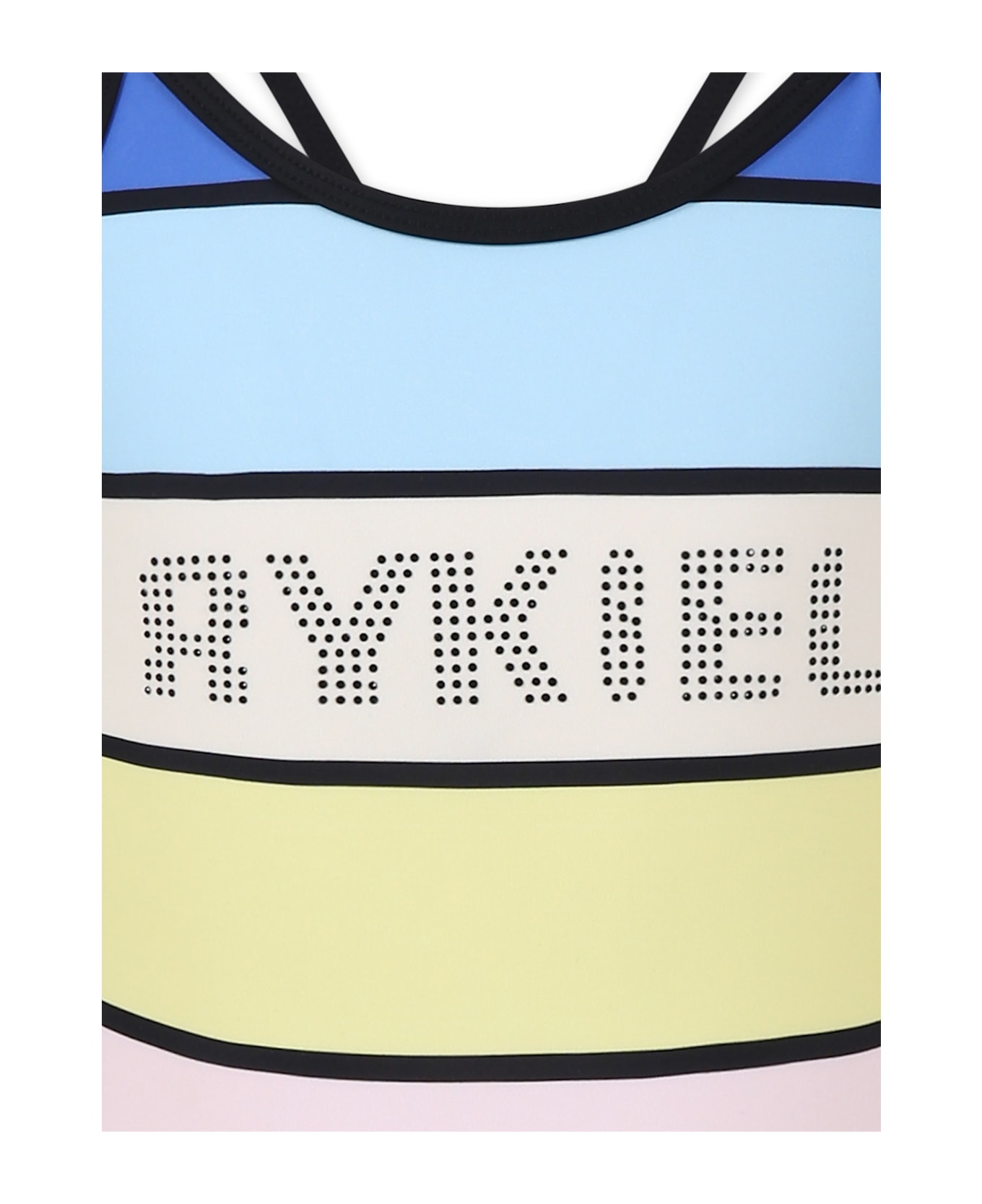 Rykiel Enfant Multicolor Swimsuit For Girl With Logo - Multicolor