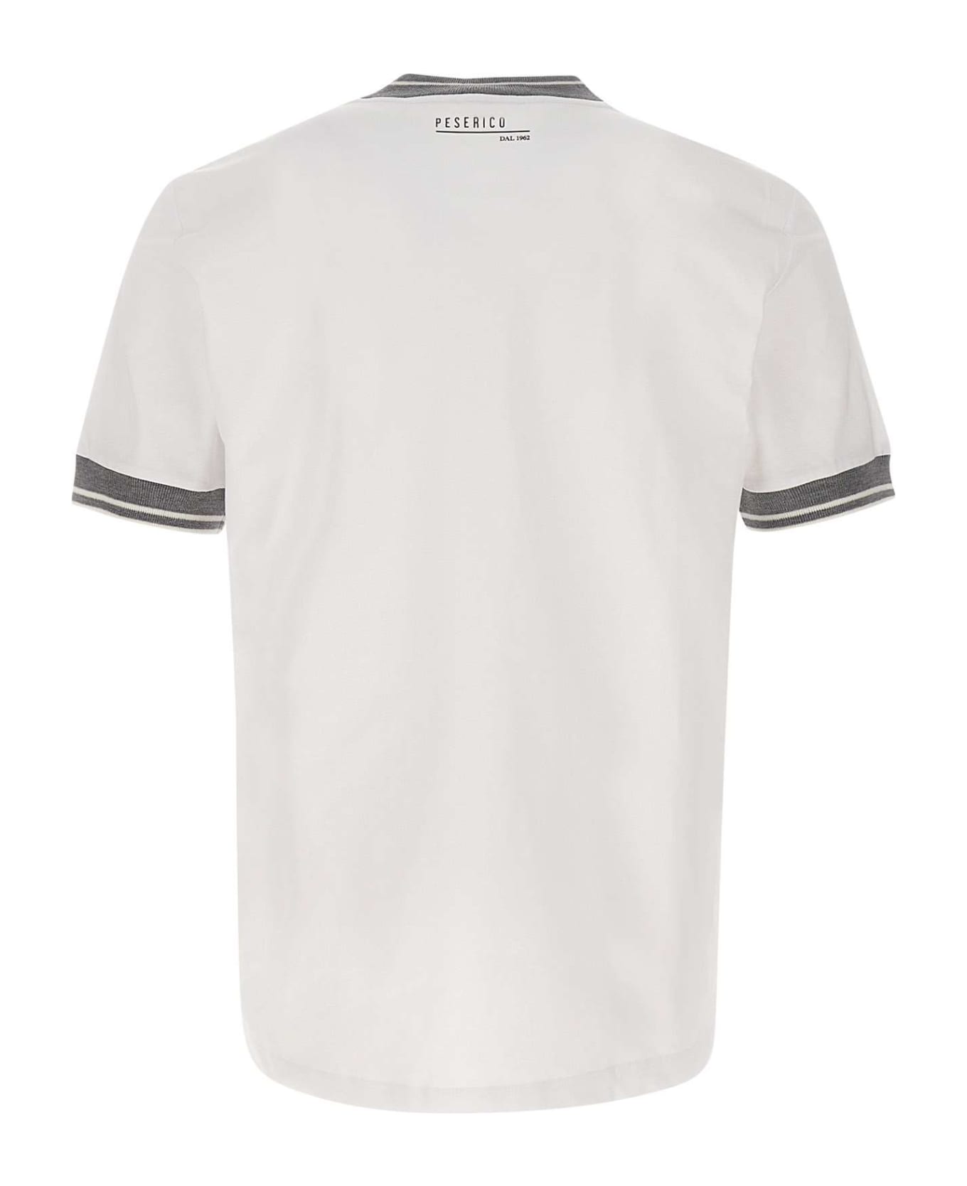 Peserico Wool Blend T-shirt - WHITE