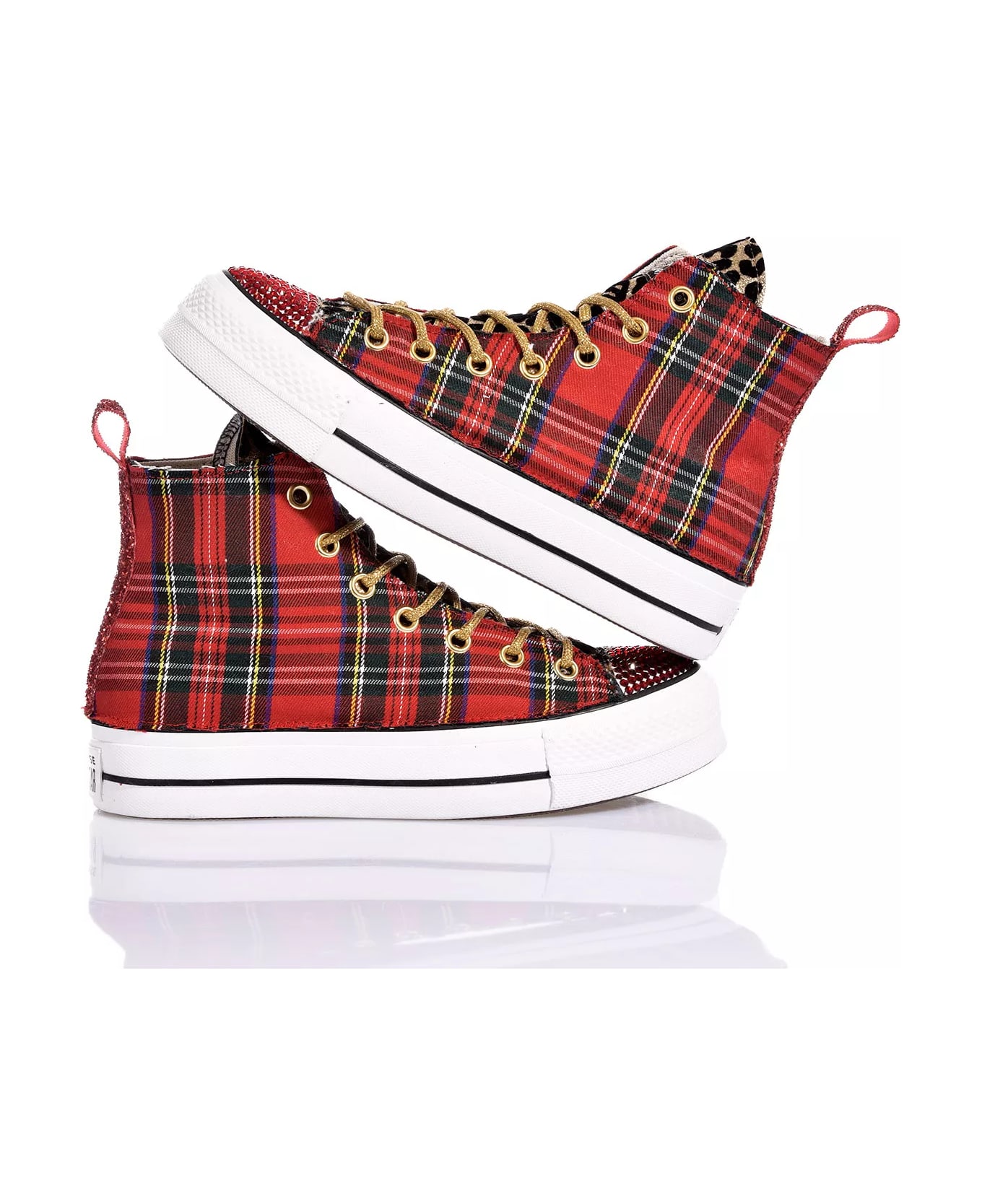 Mimanera Converse Platform Red Kilt