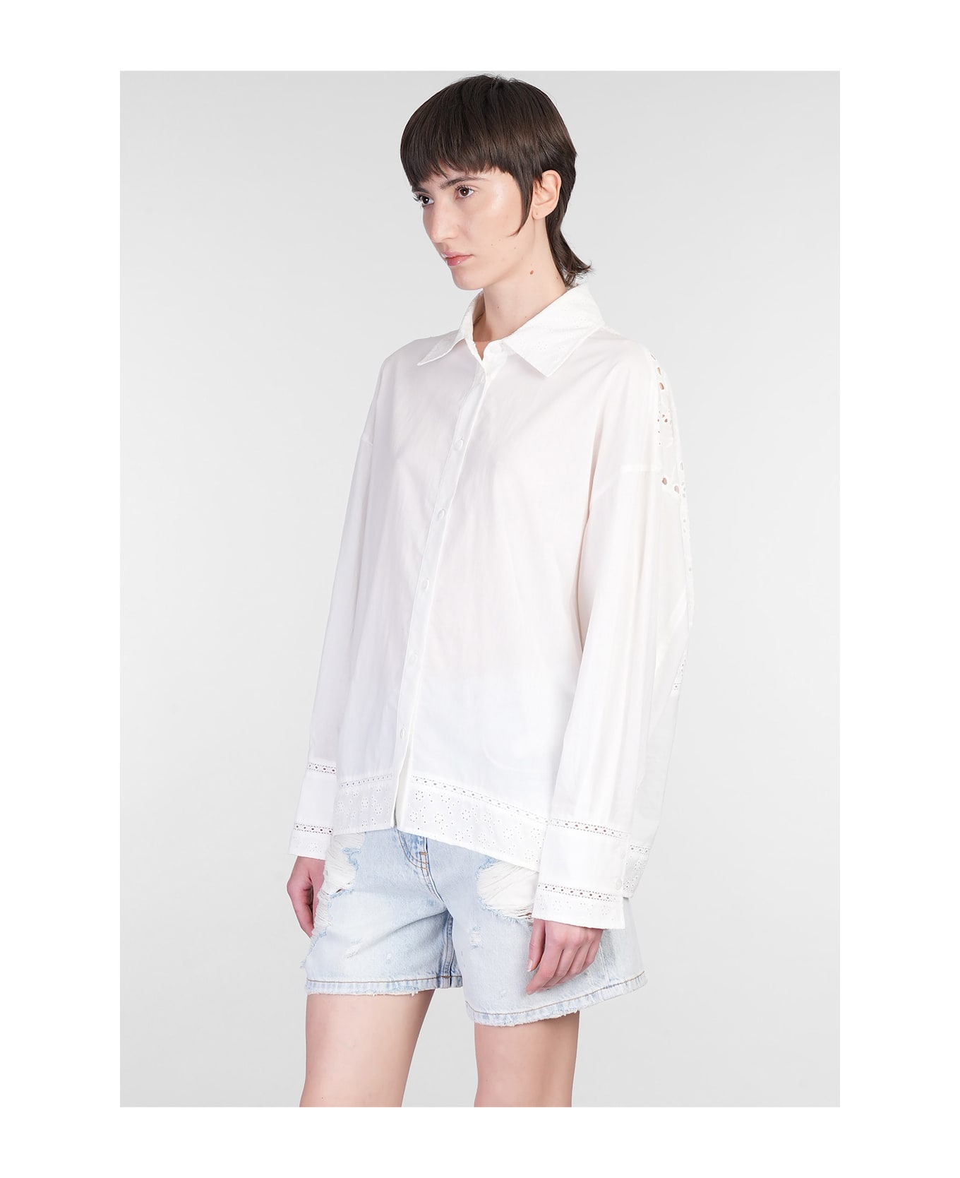 IRO Imai Shirt In White Cotton - white