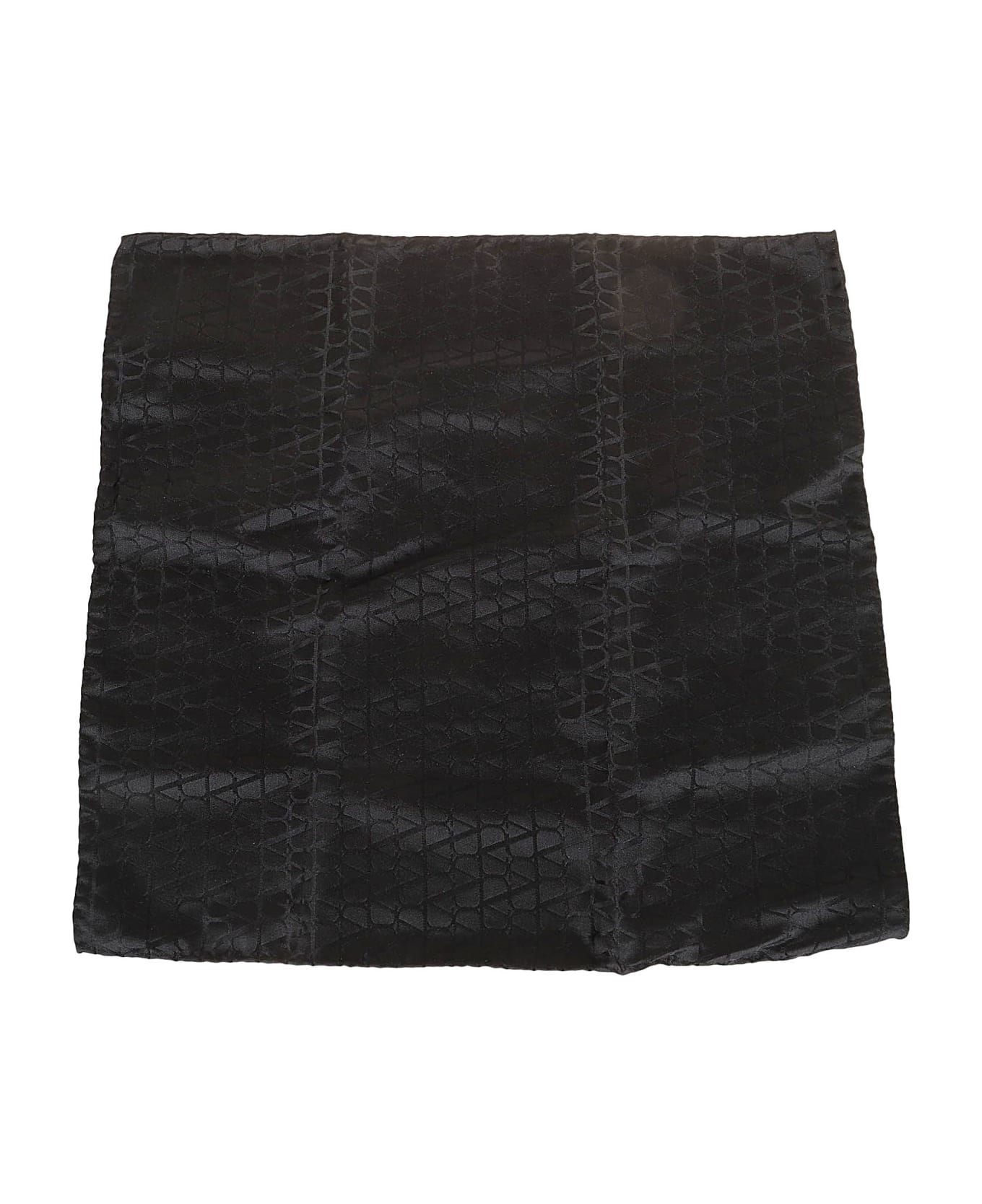 Valentino Garavani Pocket Square Valentie - Nero Grigio Antracite