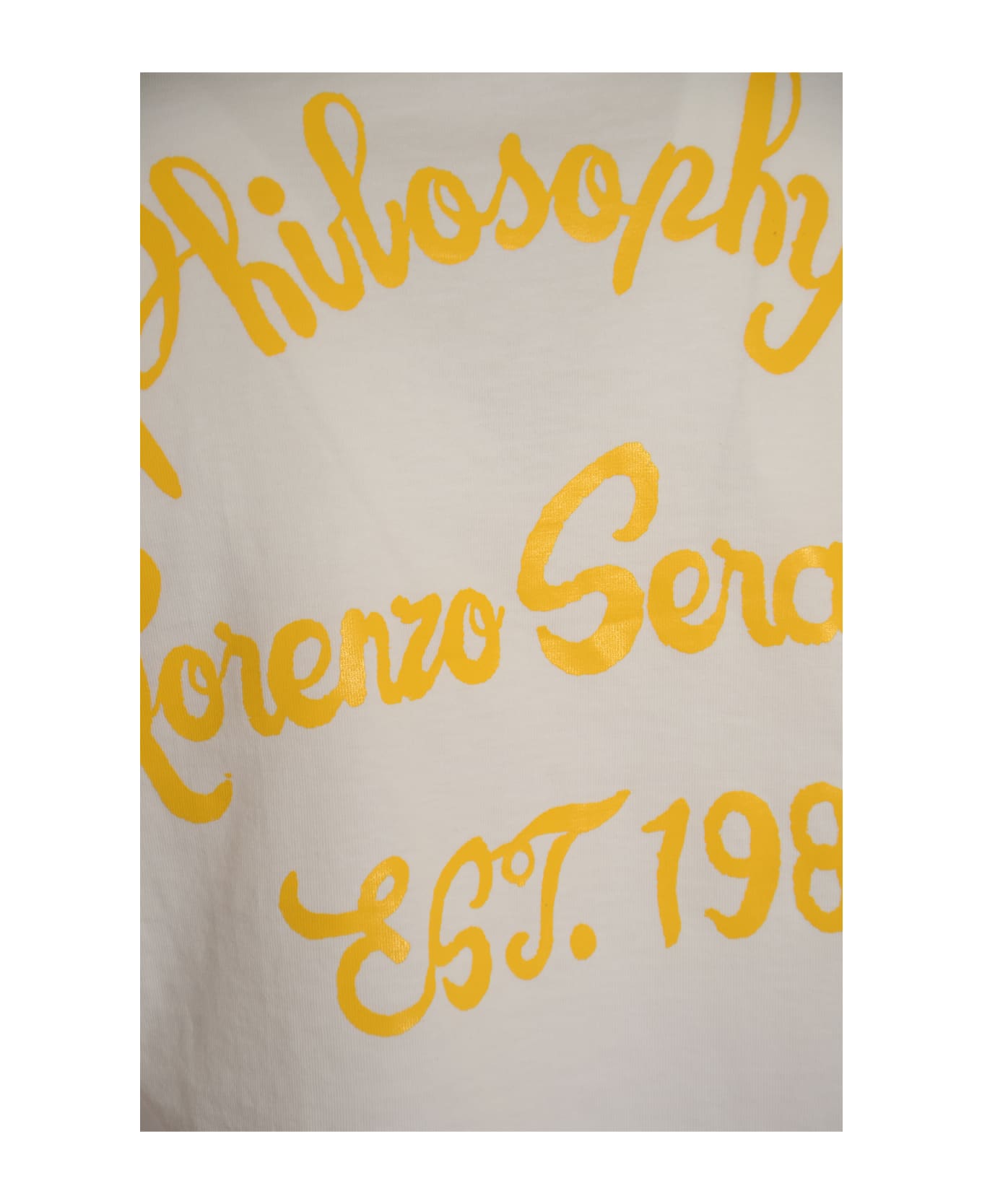 Philosophy di Lorenzo Serafini Logo Print Cropped T-shirt