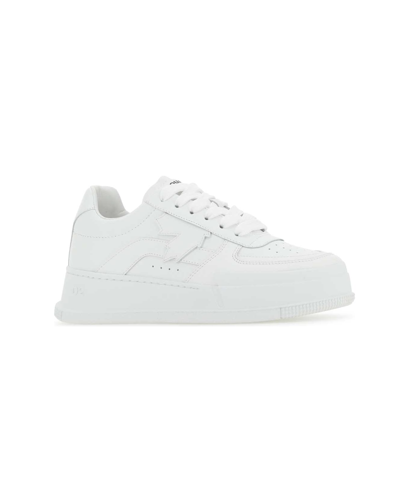 Dsquared2 White Leather Canadian Sneakers - 1062