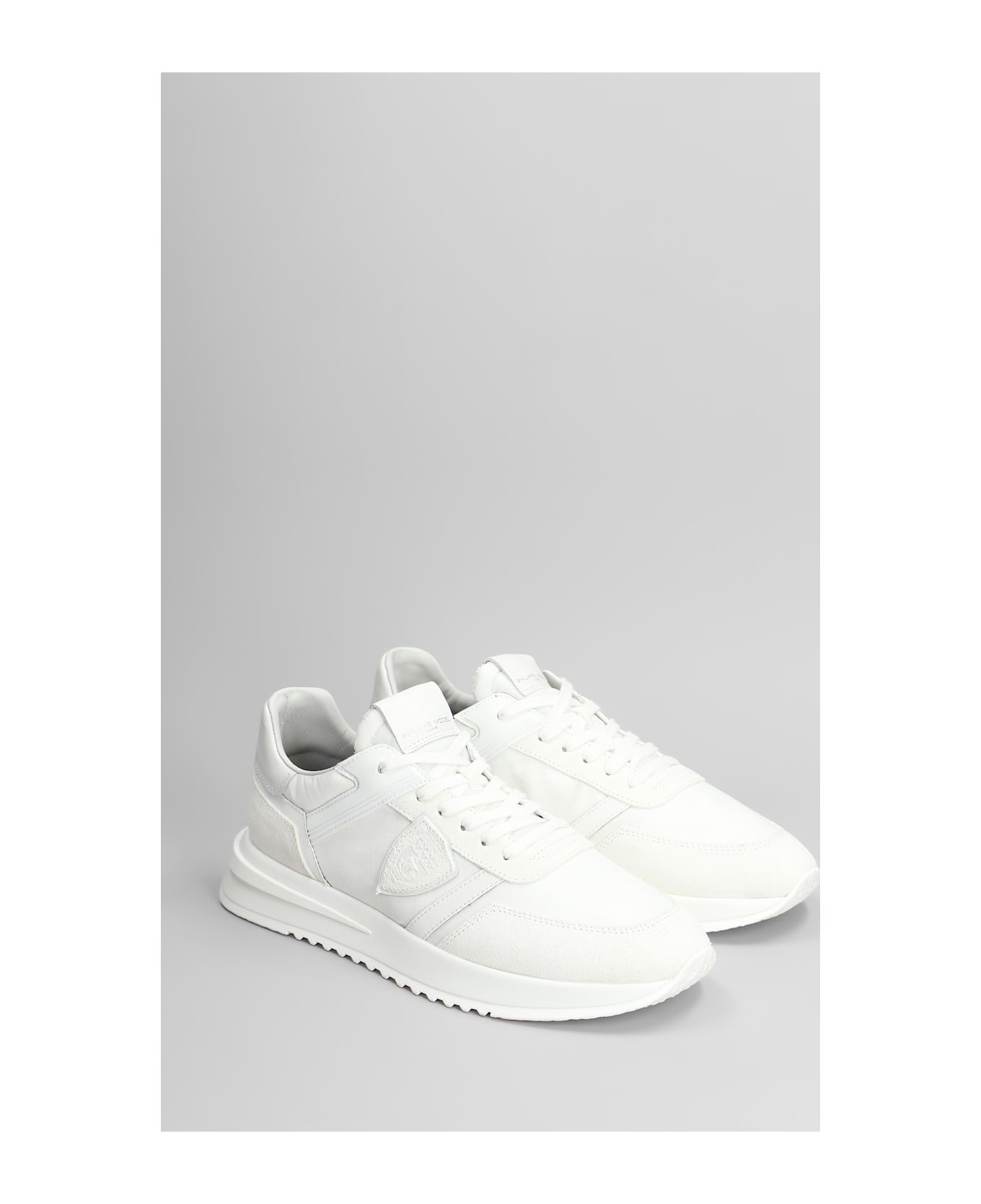 Philippe Model Tropez 2.1 Sneakers In White Suede And Fabric - white