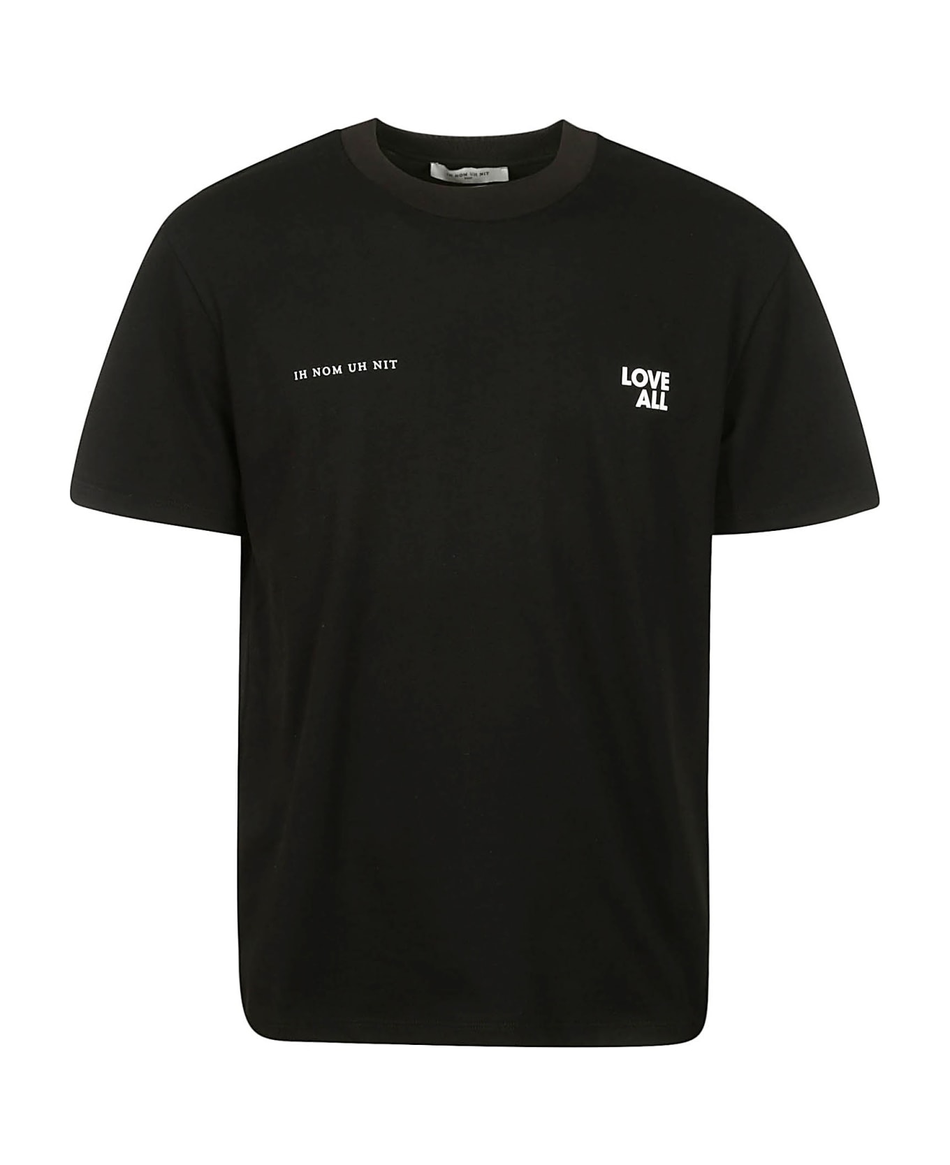 ih nom uh nit T-shirt Classic Fit With Jesus - Black シャツ