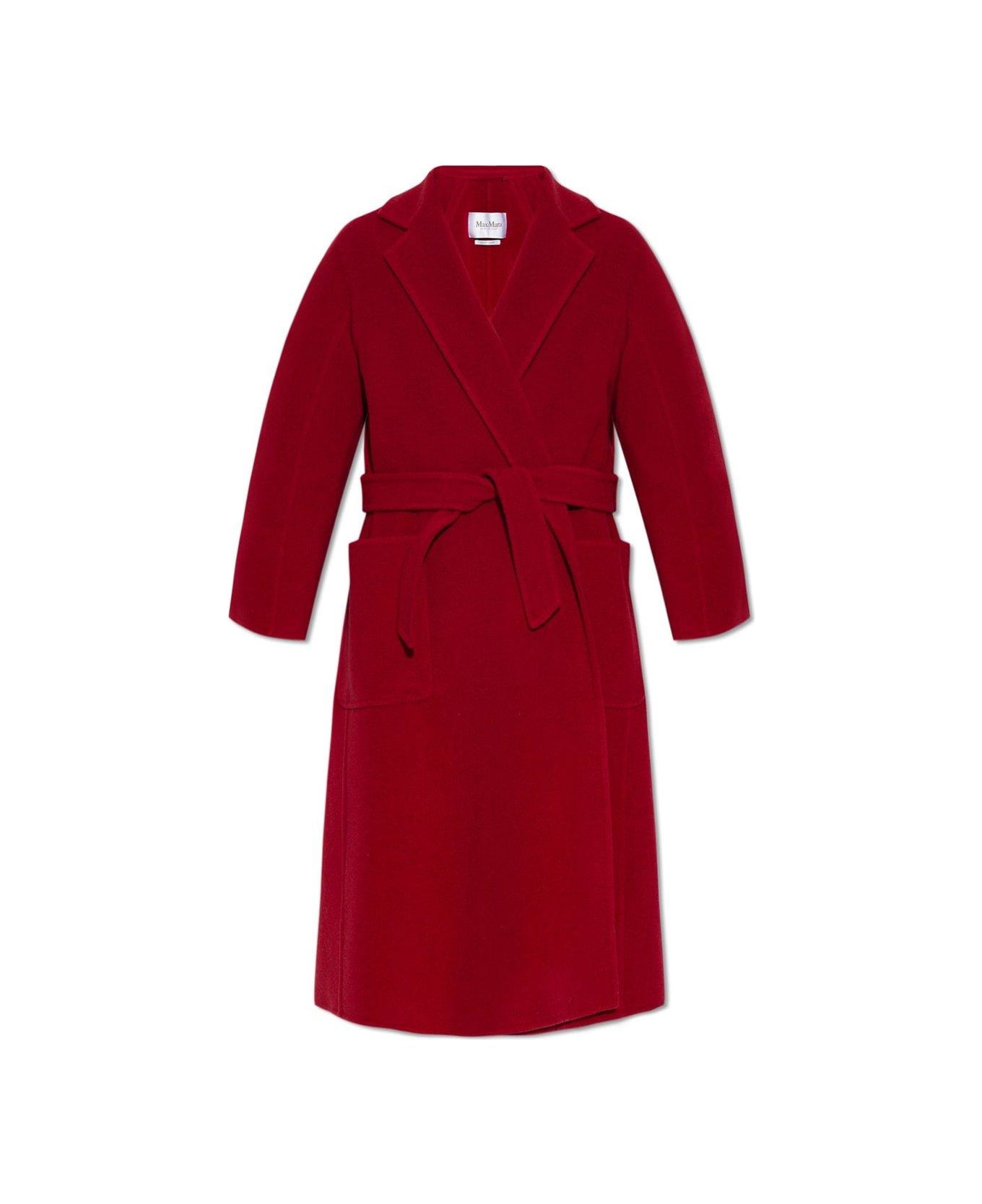 Max Mara Ludmilla Belted Coat - RED コート