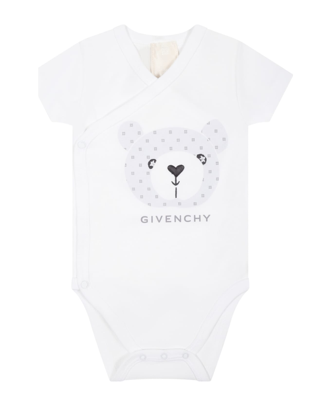 Givenchy White Set For Babies With Logo - White