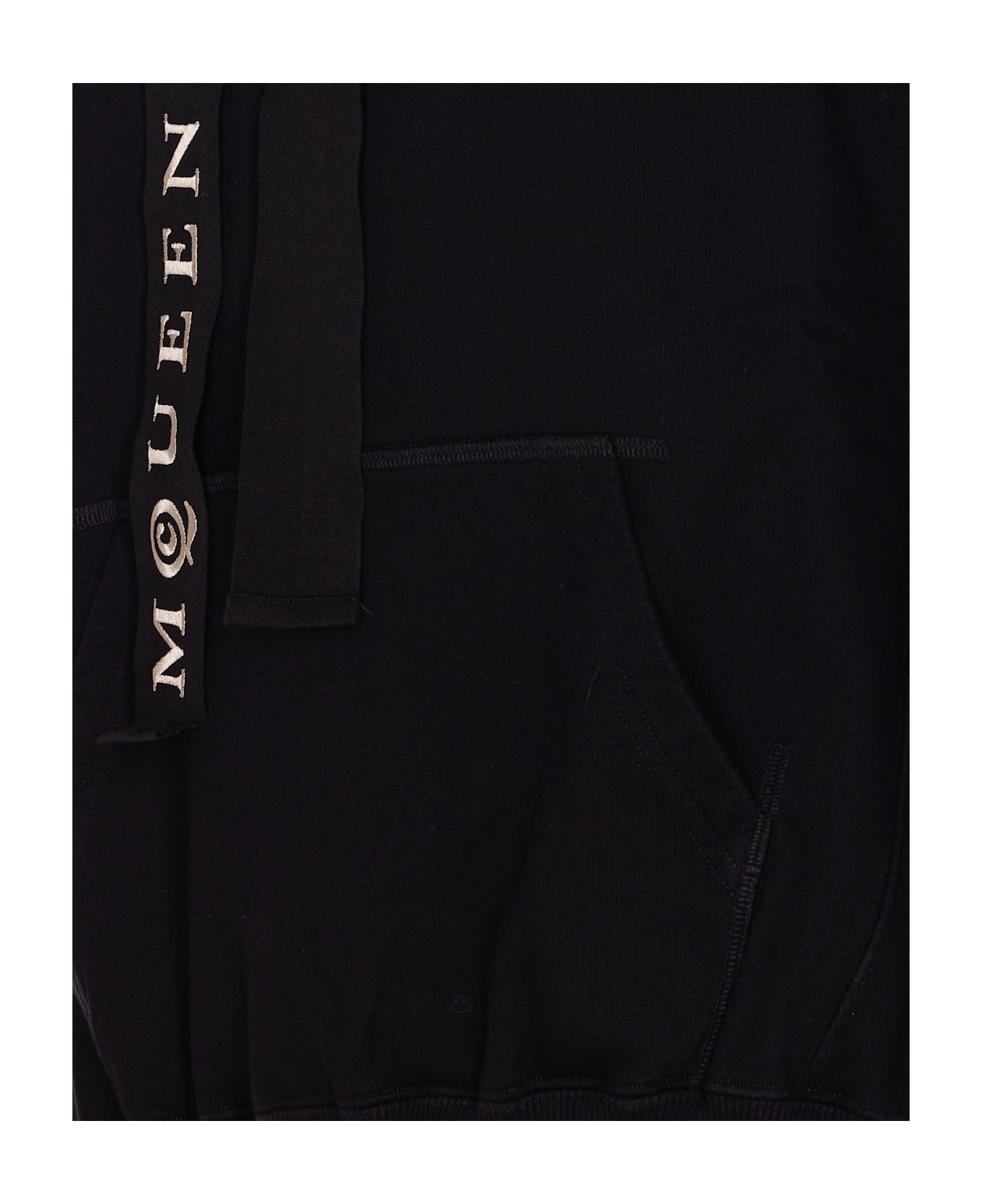 Alexander McQueen Logo Hoodie - BLACK