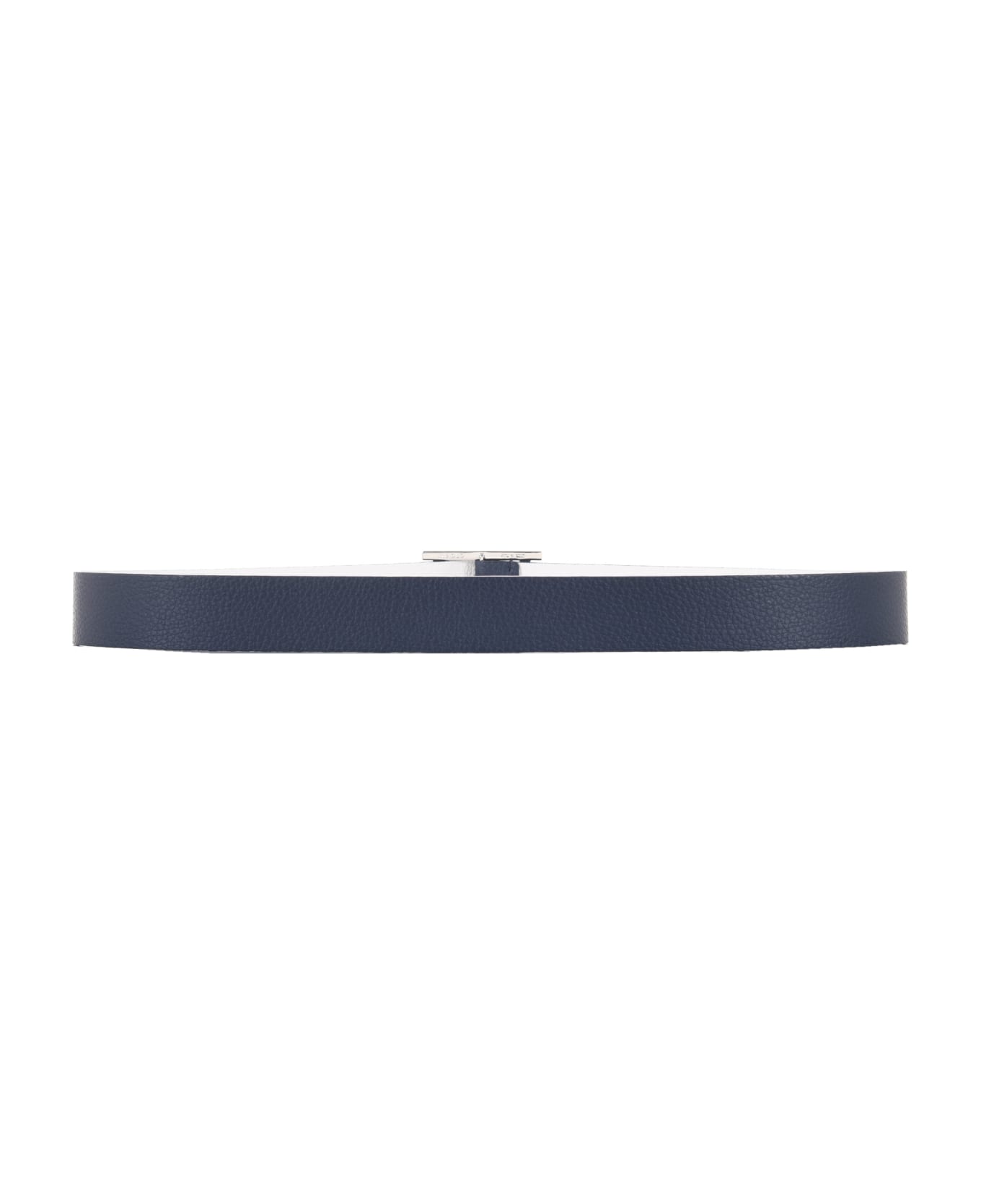 Orciani Reversible Belt - Blu scuro/bianco ベルト