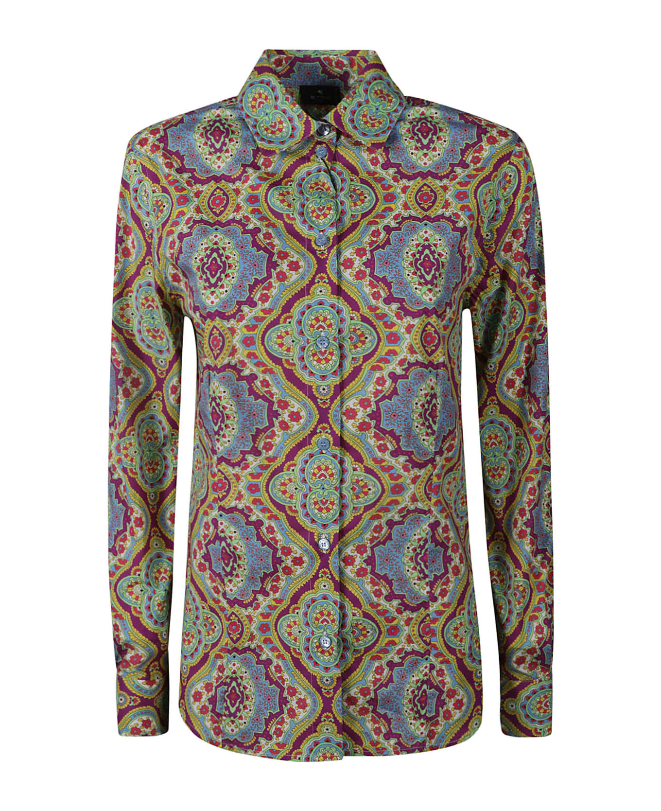 Etro Graphic Printed Buttoned Shirt - Multicolor