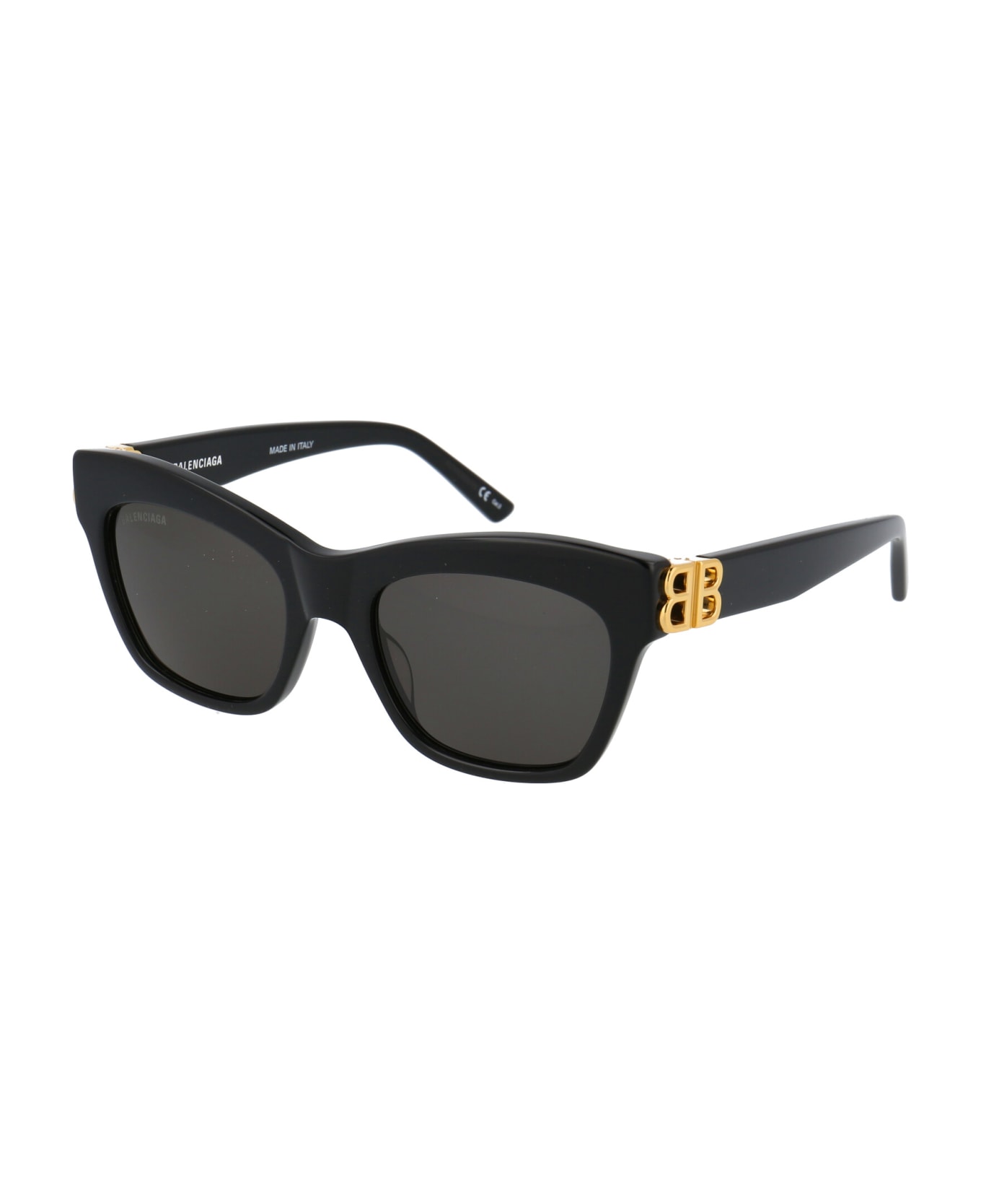 Balenciaga Eyewear Bb0132s Sunglasses - 001 BLACK GOLD GREY
