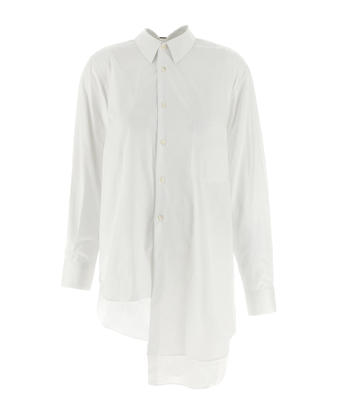 Comme des Garçons Asymmetric Hem Shirt - White
