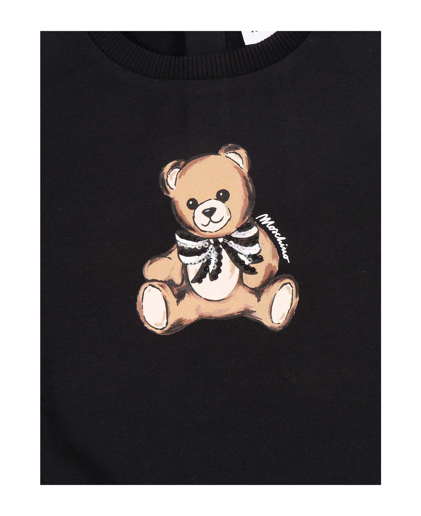 Moschino Long Sleeved Dress - BLACK