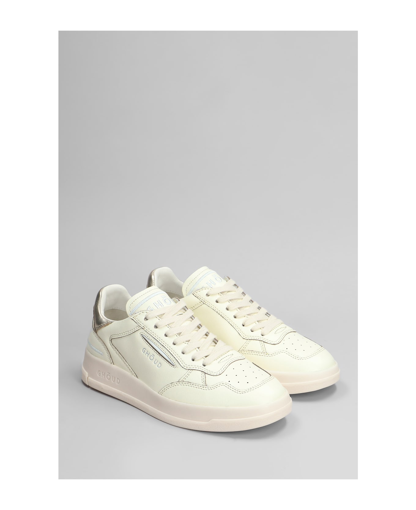 GHOUD Tweener Sneakers In Beige Leather - beige