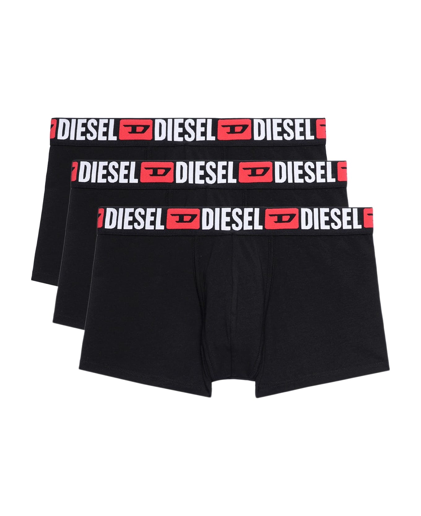 Diesel Pack Of Three Boxers - Nero