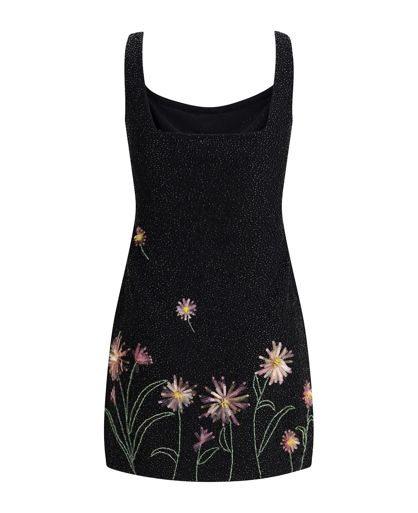 STAUD Le Sable Sequin-embellished Floral Mini Dress