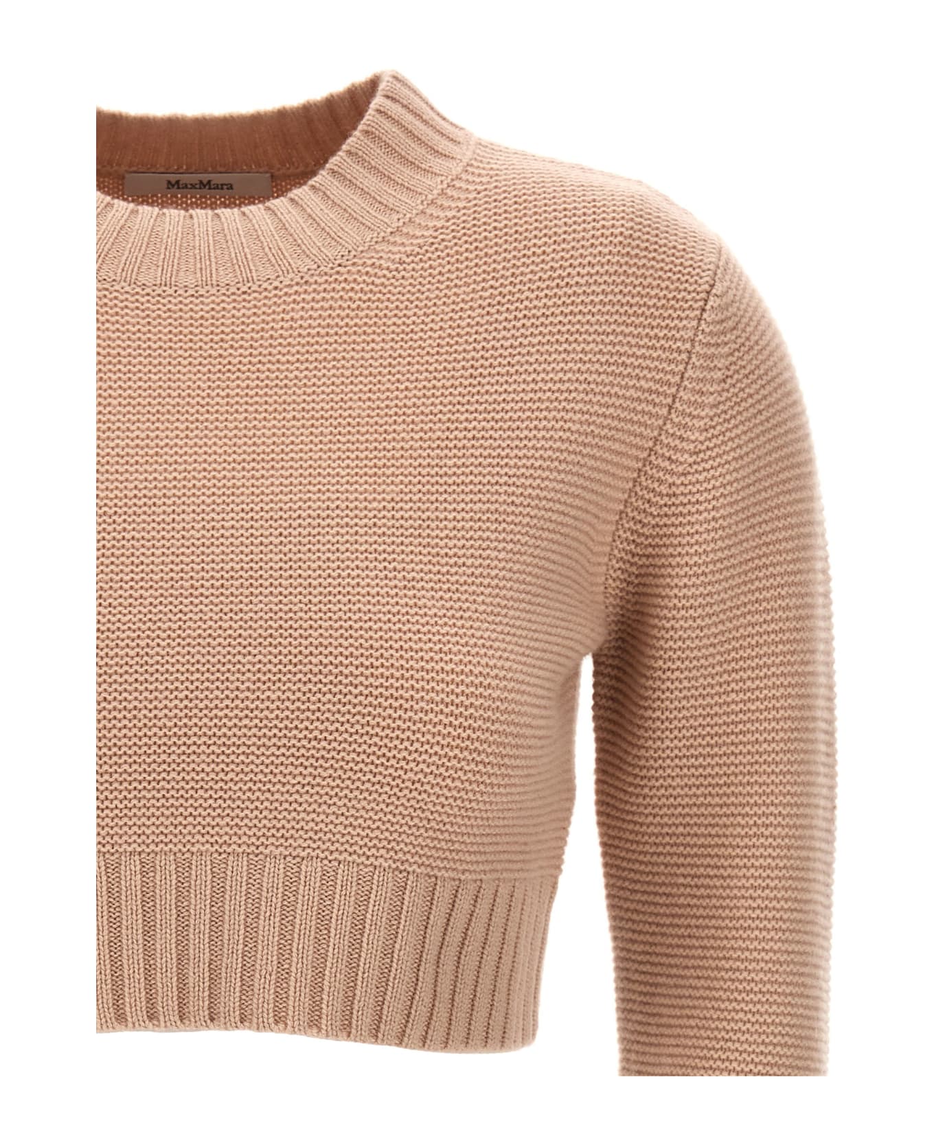 Max Mara 'kaya' Cropped Sweater - Pink