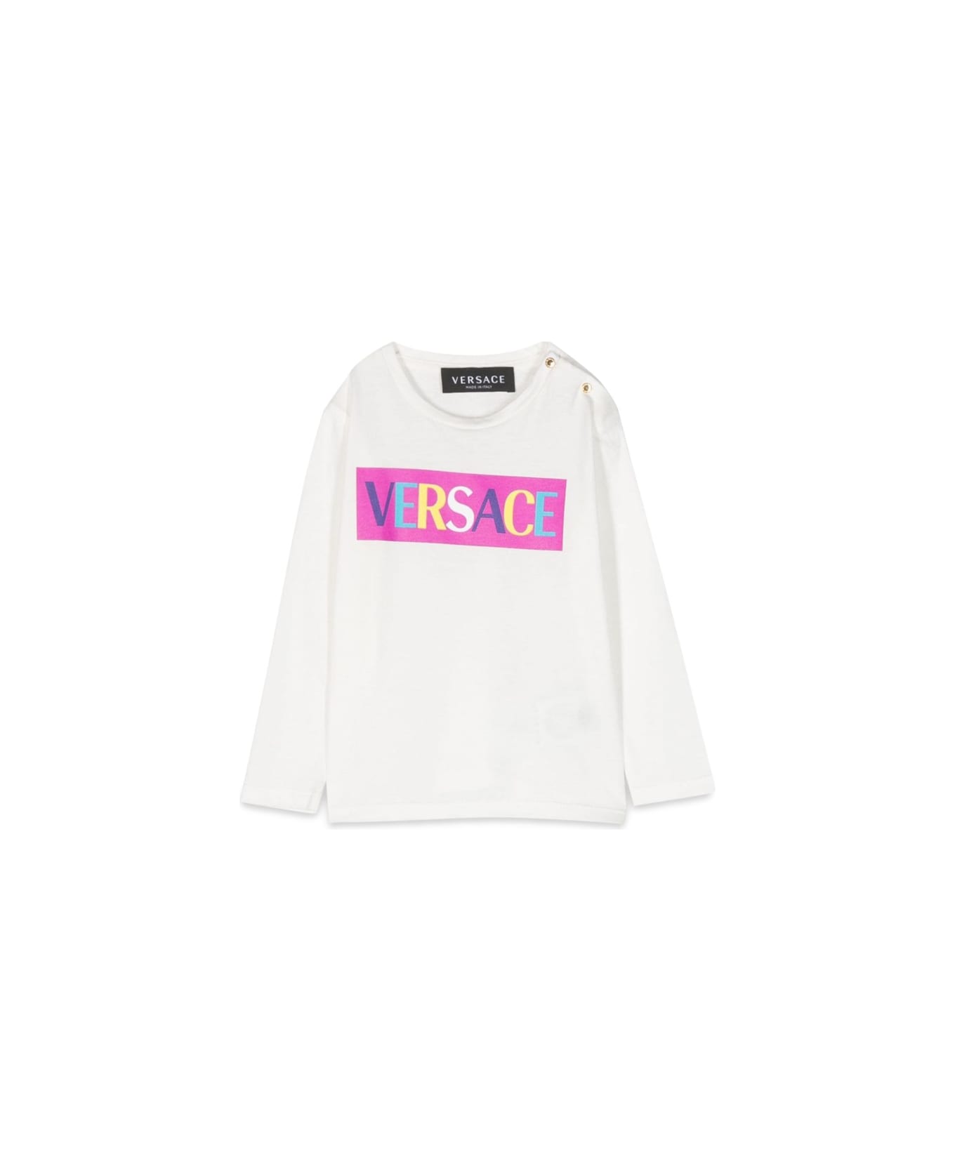 Versace Ml Logo T-shirt - WHITE Tシャツ＆ポロシャツ