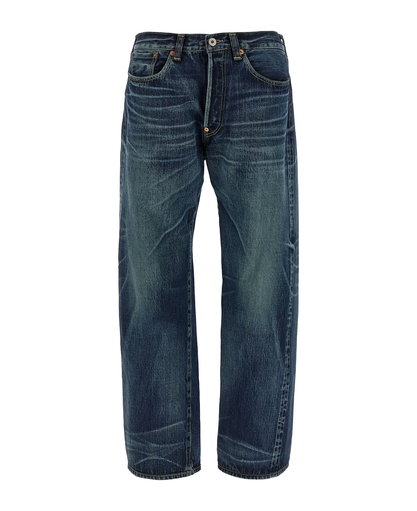 Junya Watanabe Stonewashed Jeans - Blue