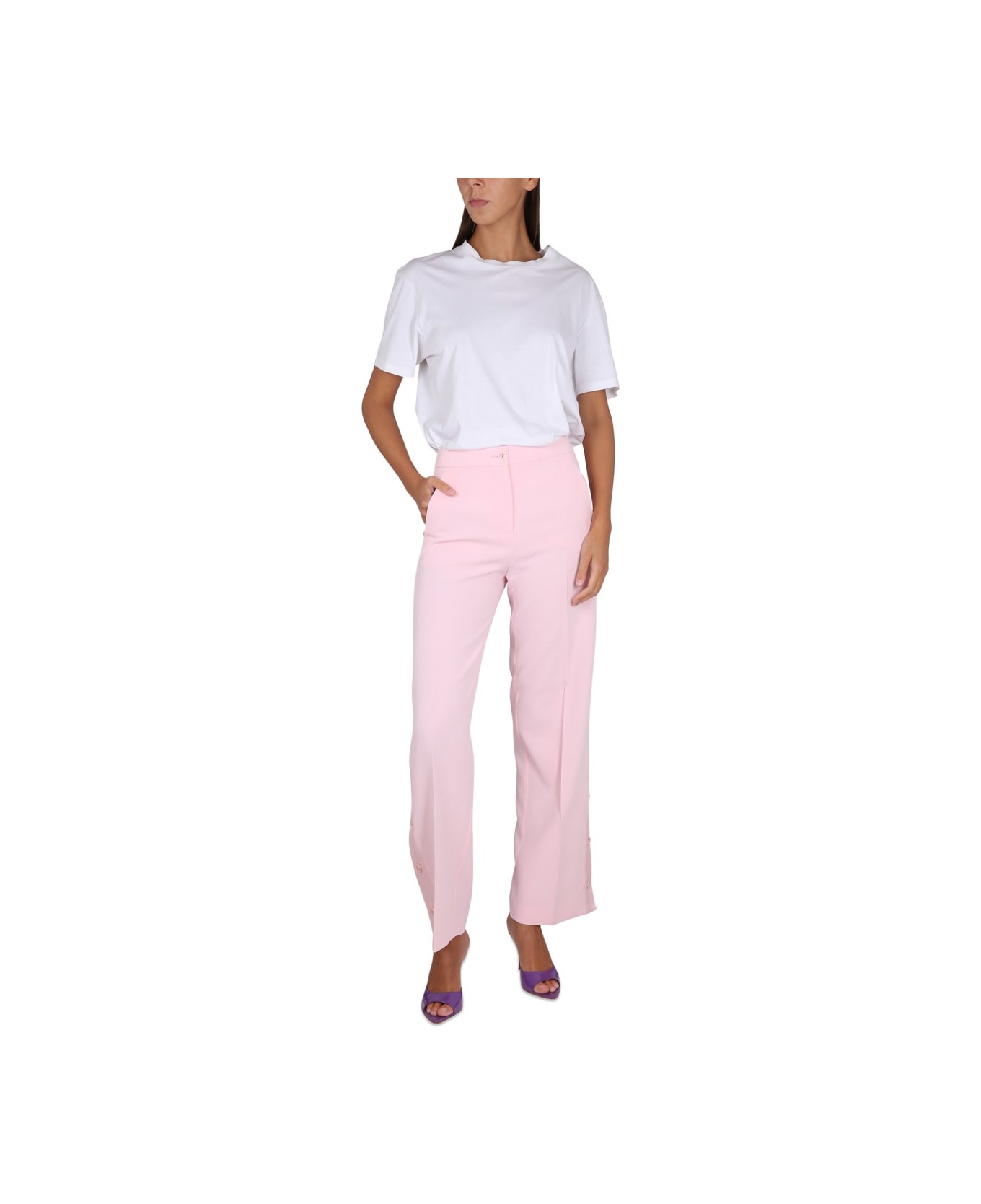 Boutique Moschino Pants With Buttons - PINK