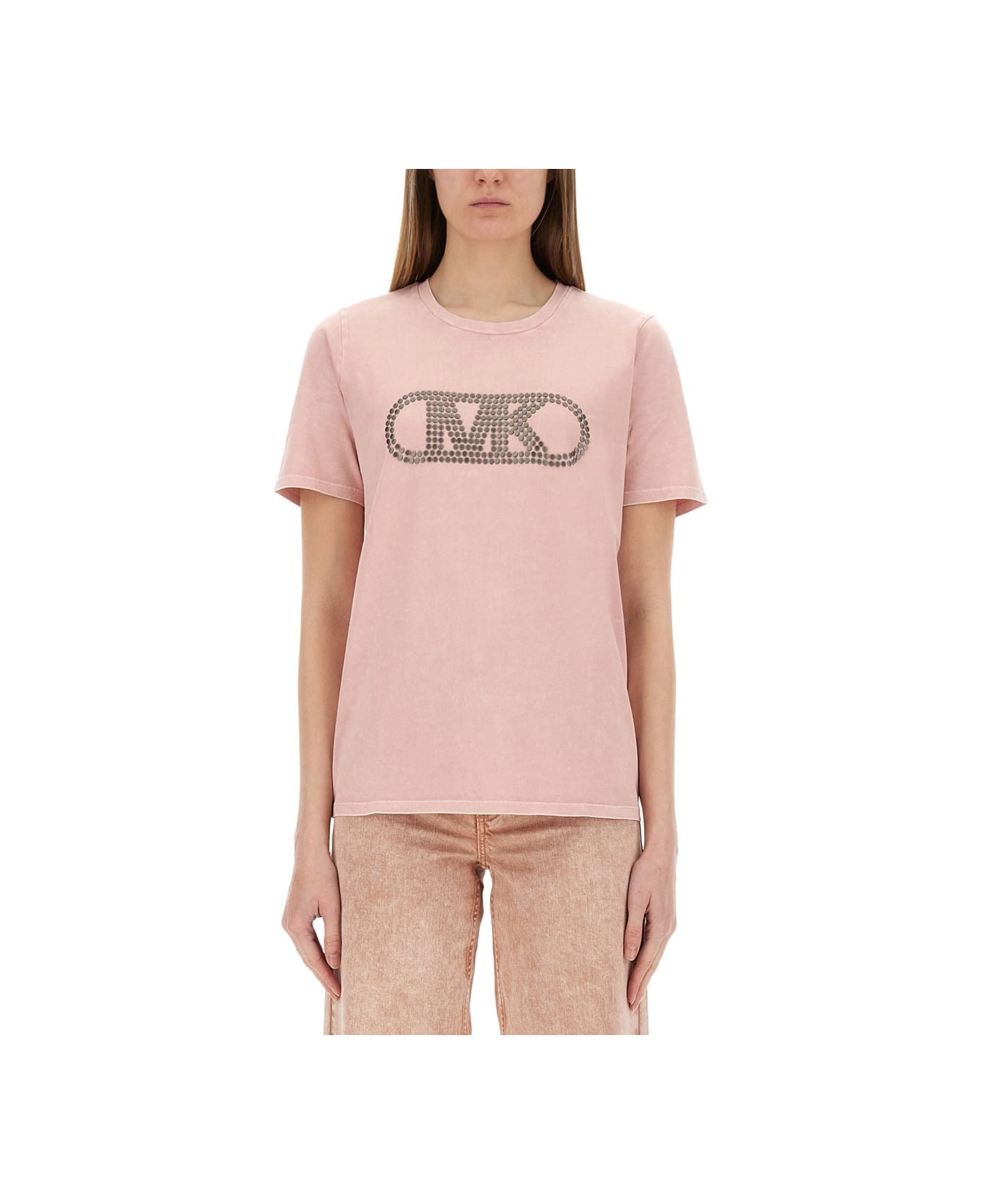 Michael Kors T-shirt With Logo - PINK