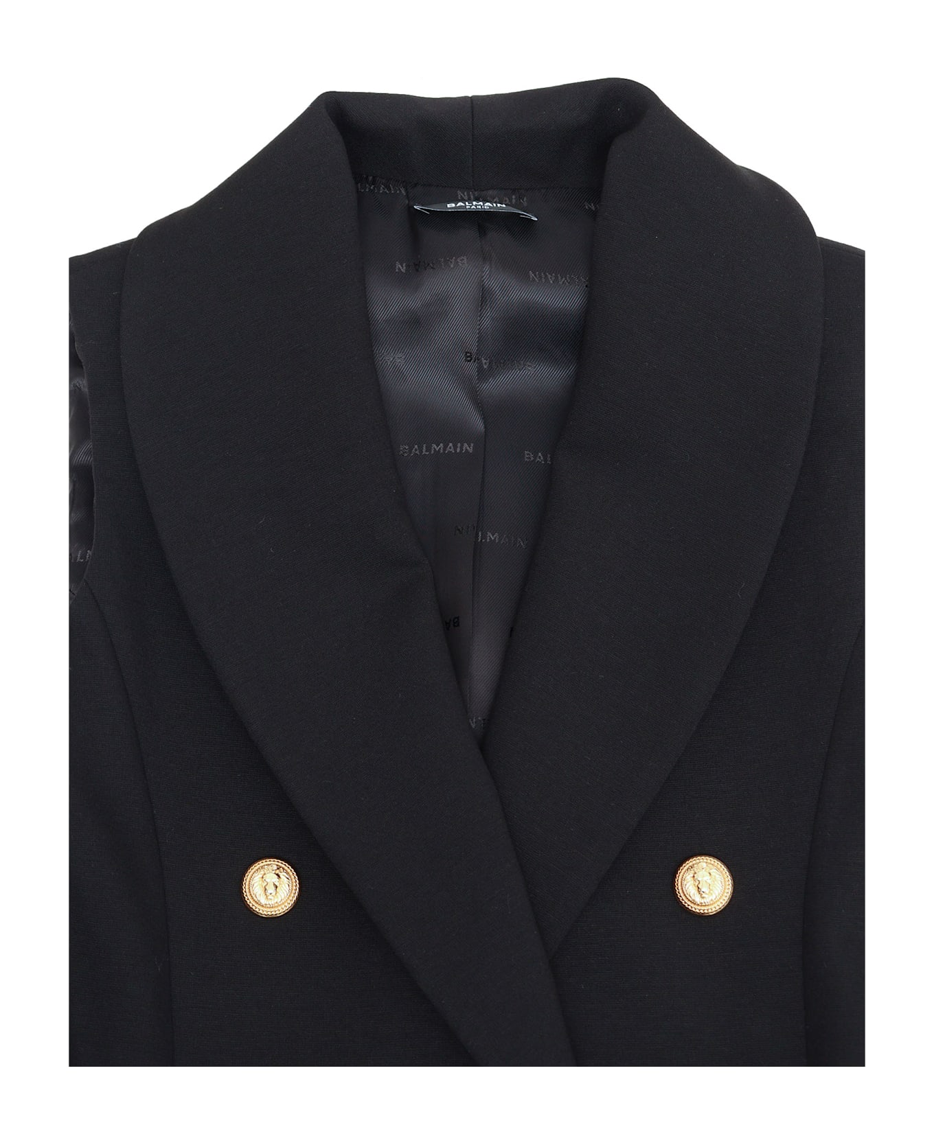 Balmain Knit Dress - BLACK