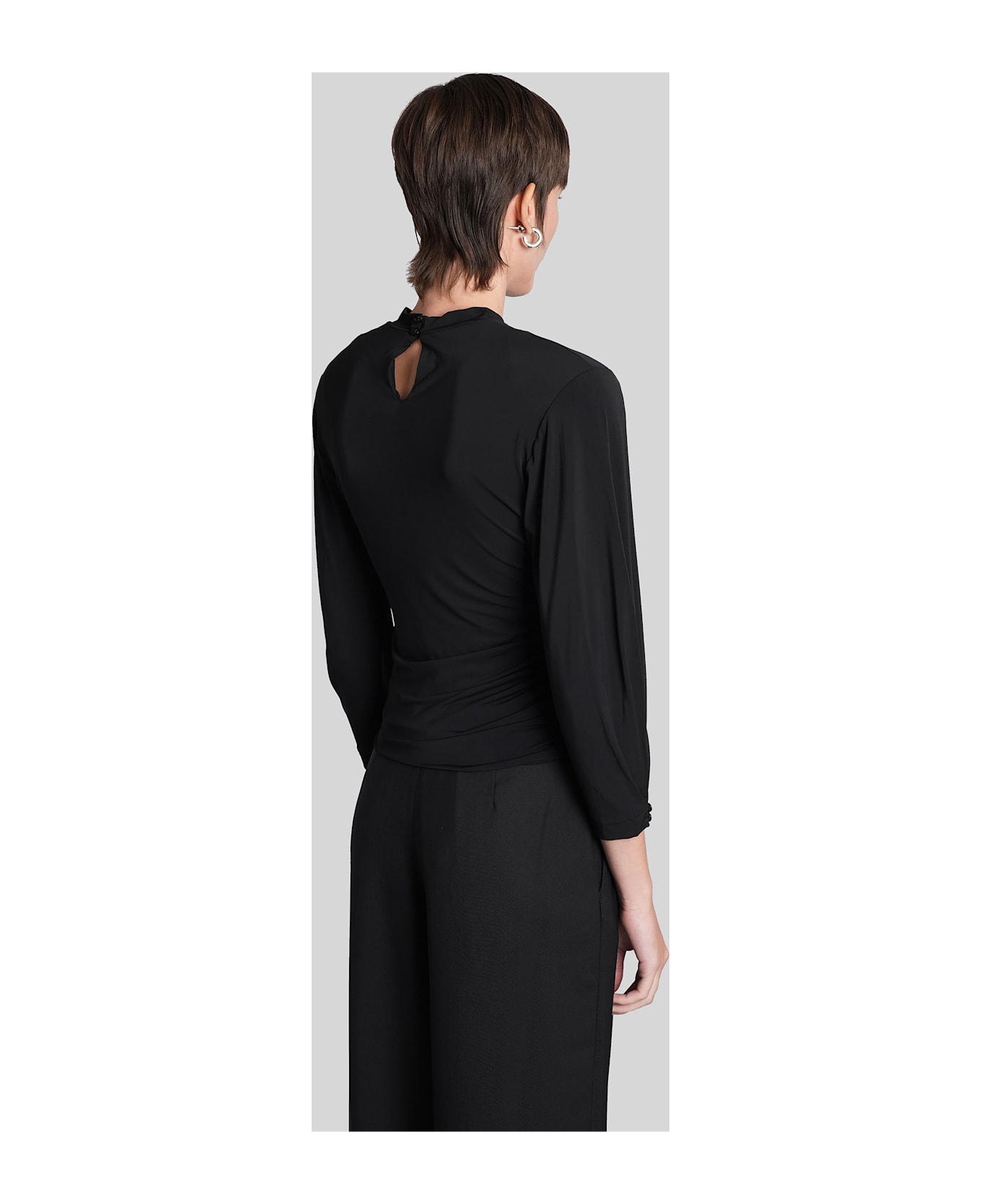 IRO Gloria Topwear In Black Viscose - black