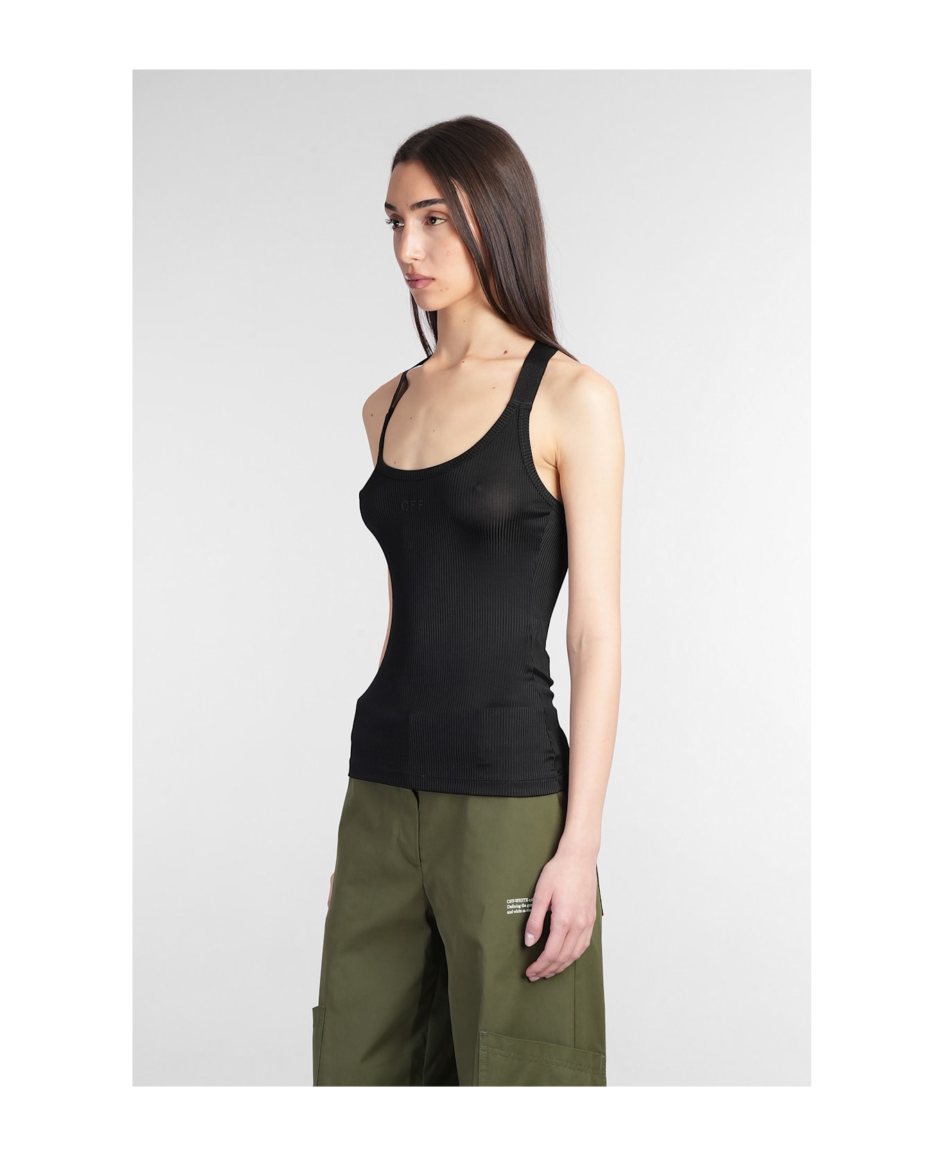 Off-White Topwear In Black Viscose - black