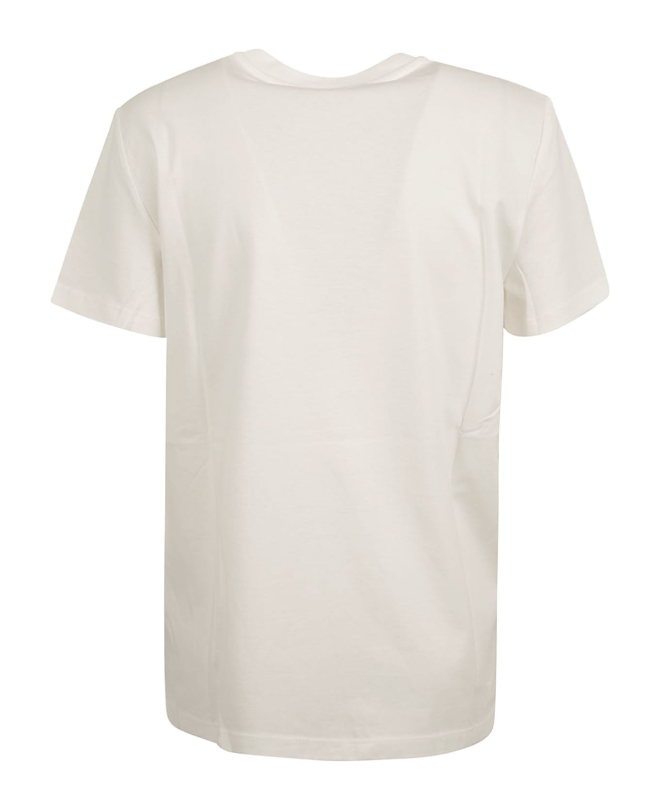 Max Mara Elmo Logo Print T-shirt - White