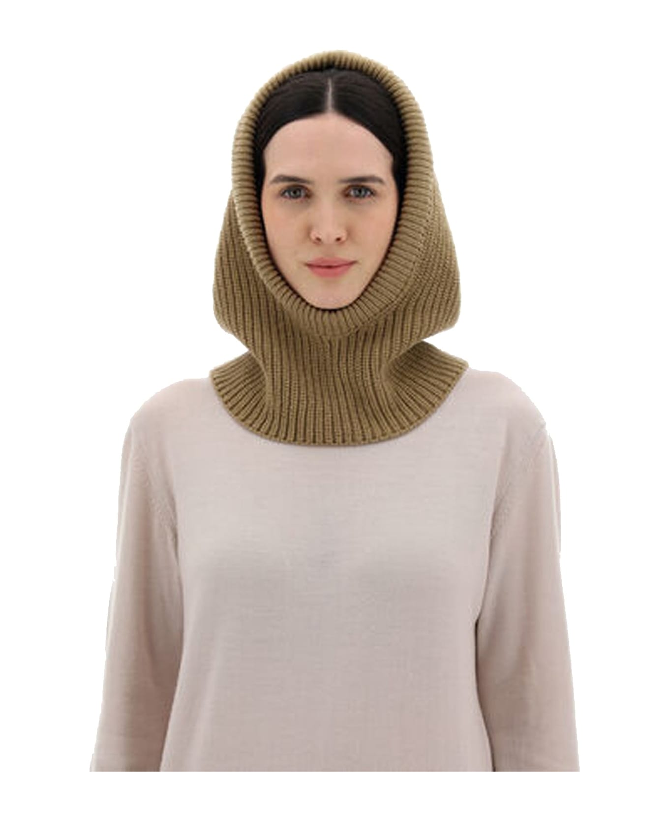 Herno Wool Balaclava Hat - Brown