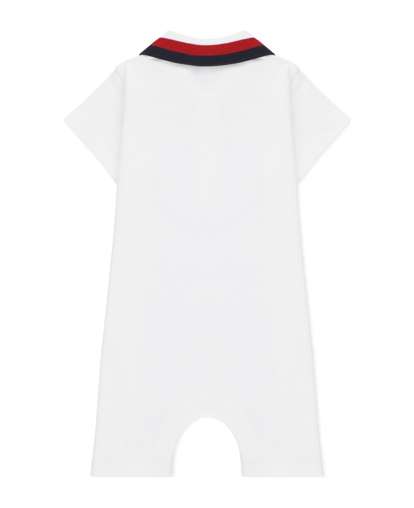 Moncler Onesie With Logo - White