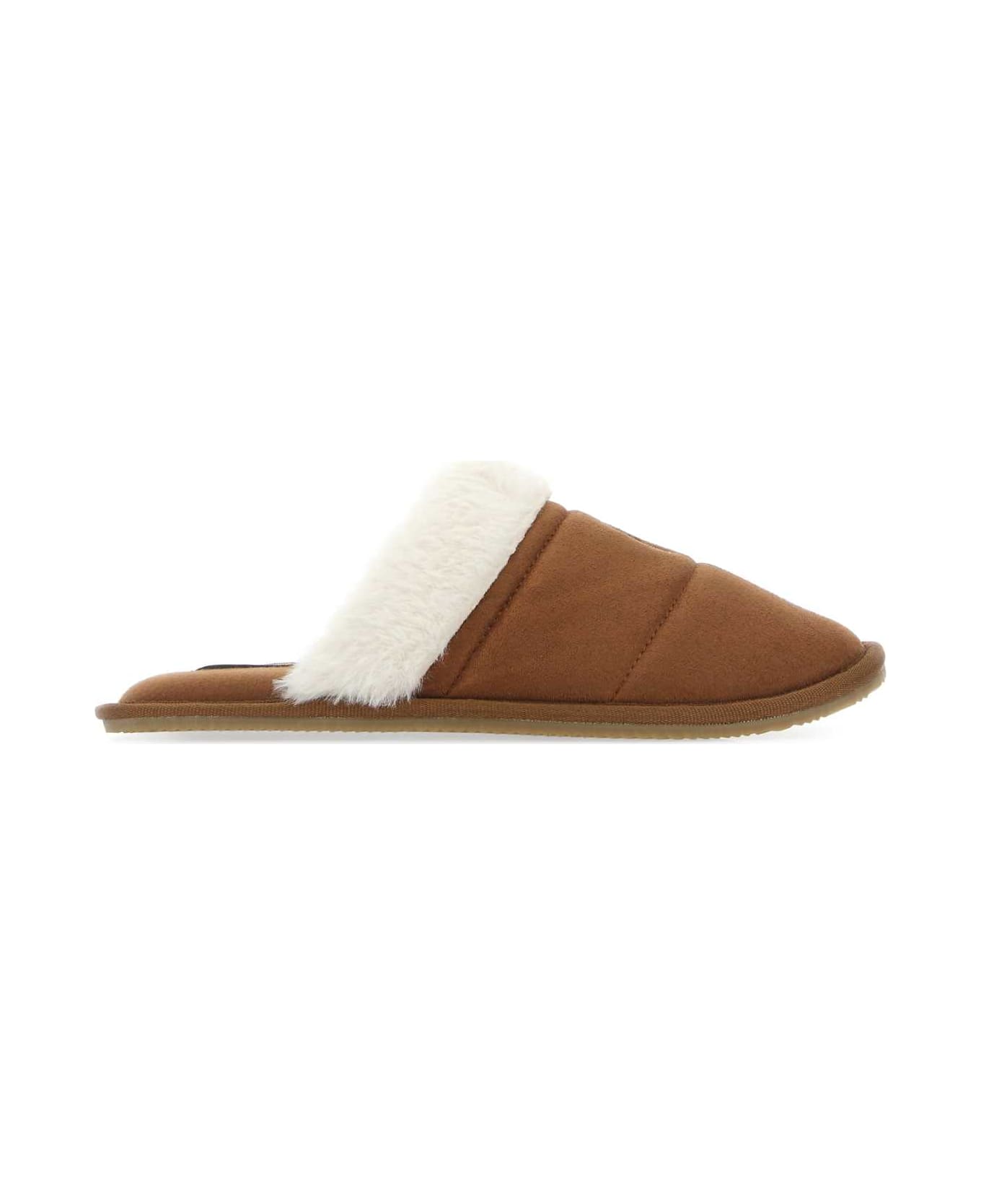 Polo Ralph Lauren Brown Fabric Kelcie Slippers - CREAMPP