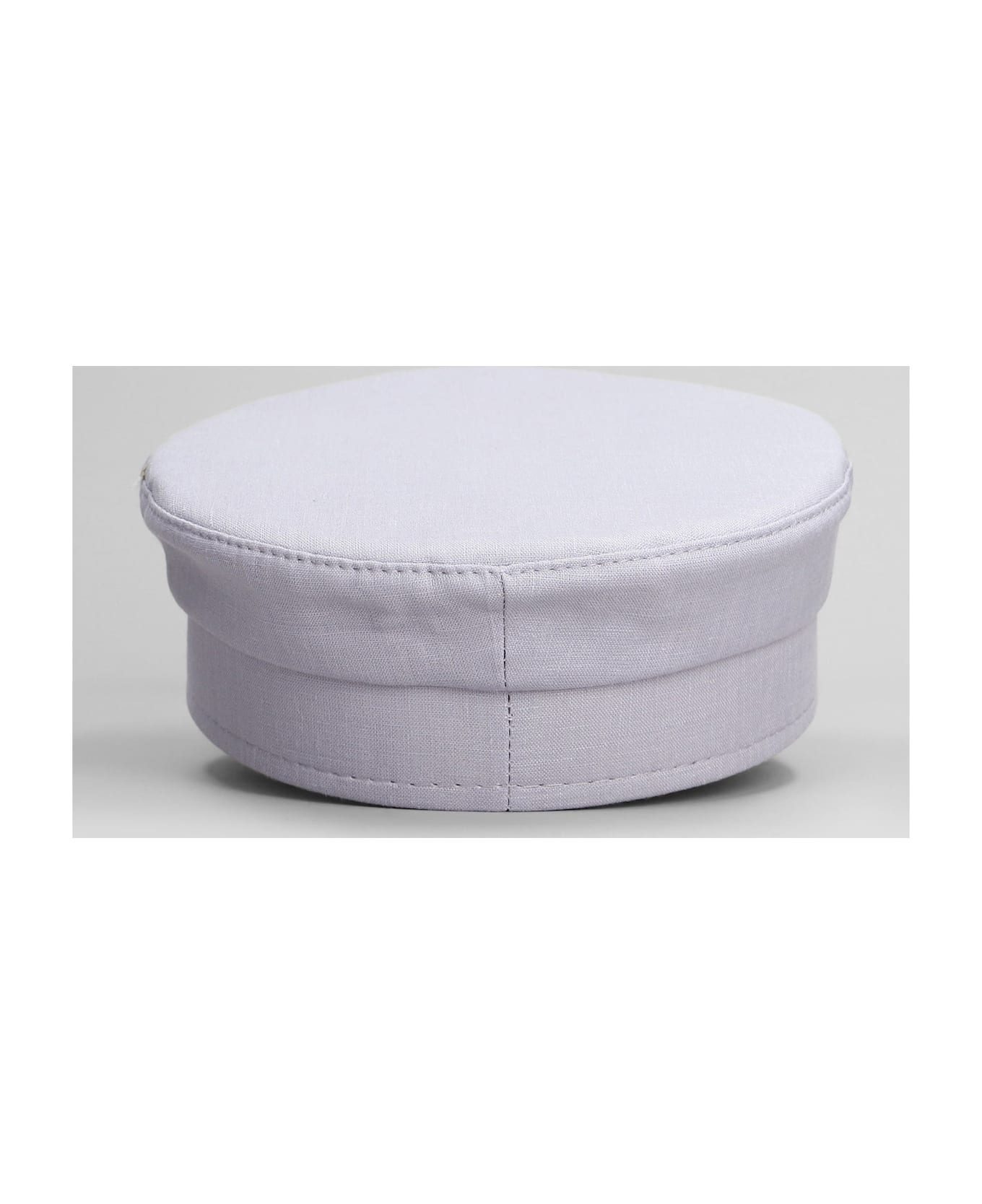Ruslan Baginskiy Baker Boy Hats In Viola Linen - Viola