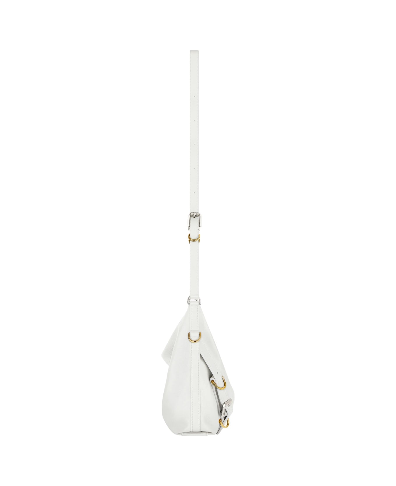 Givenchy Voyou Crossbody Bag In Ivory Leather - White