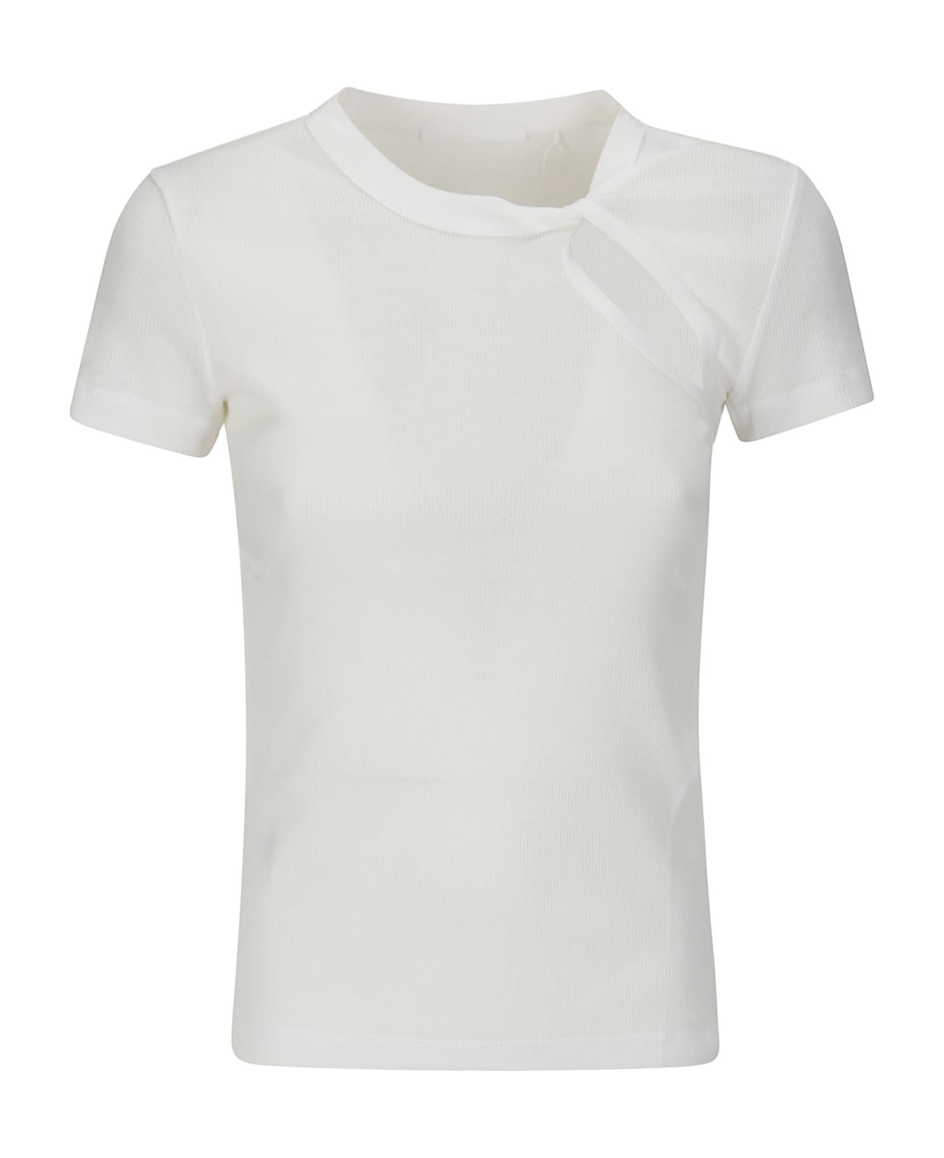 Helmut Lang Base Rib T.base Doub - WHITE Tシャツ