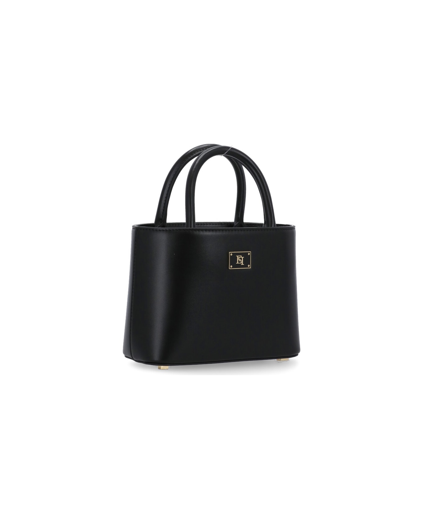 Elisabetta Franchi Mini Shopper Bag - Black