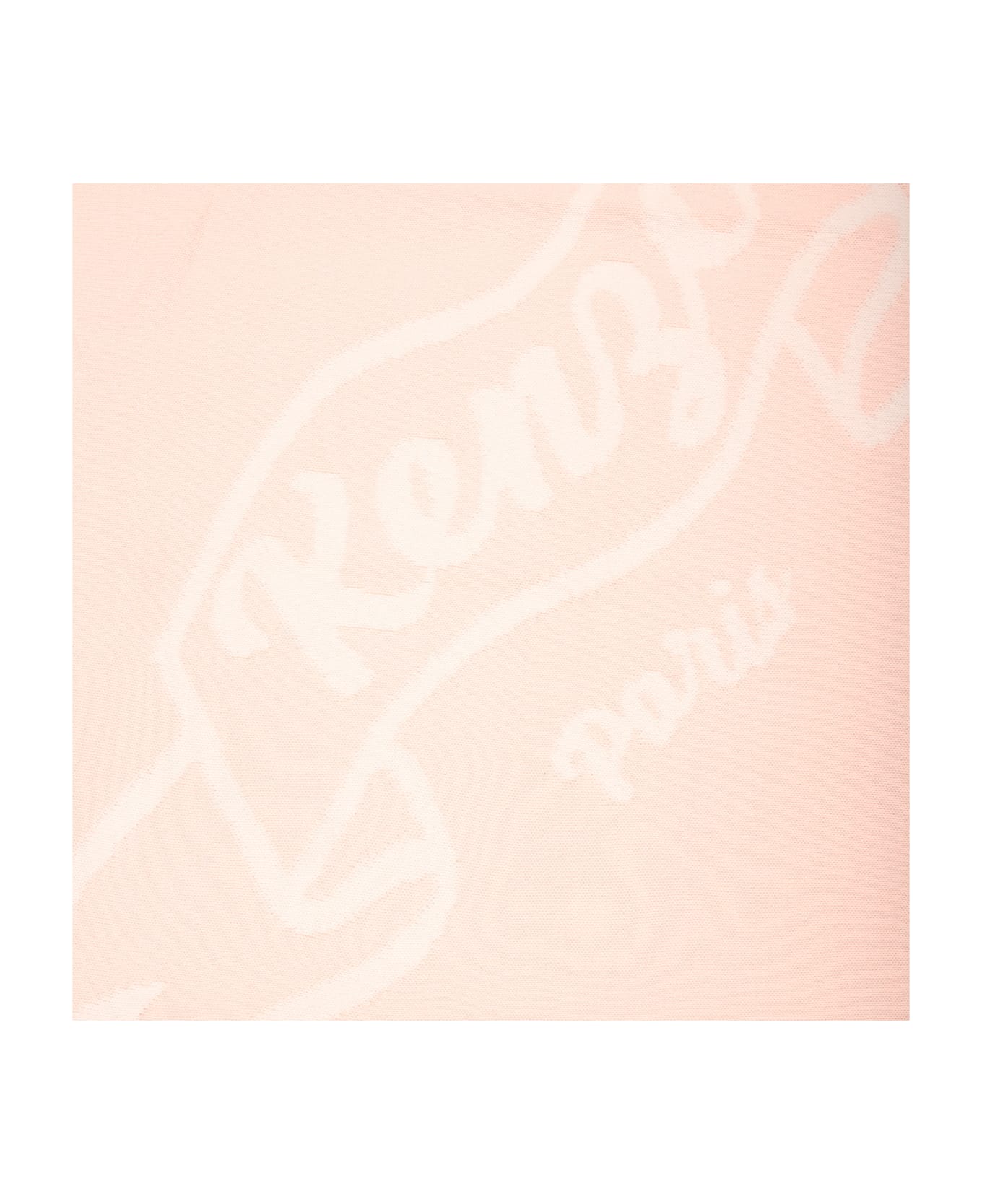 Kenzo Kids Pink Blanket For Baby Girl With Logo - Pink アクセサリー＆ギフト