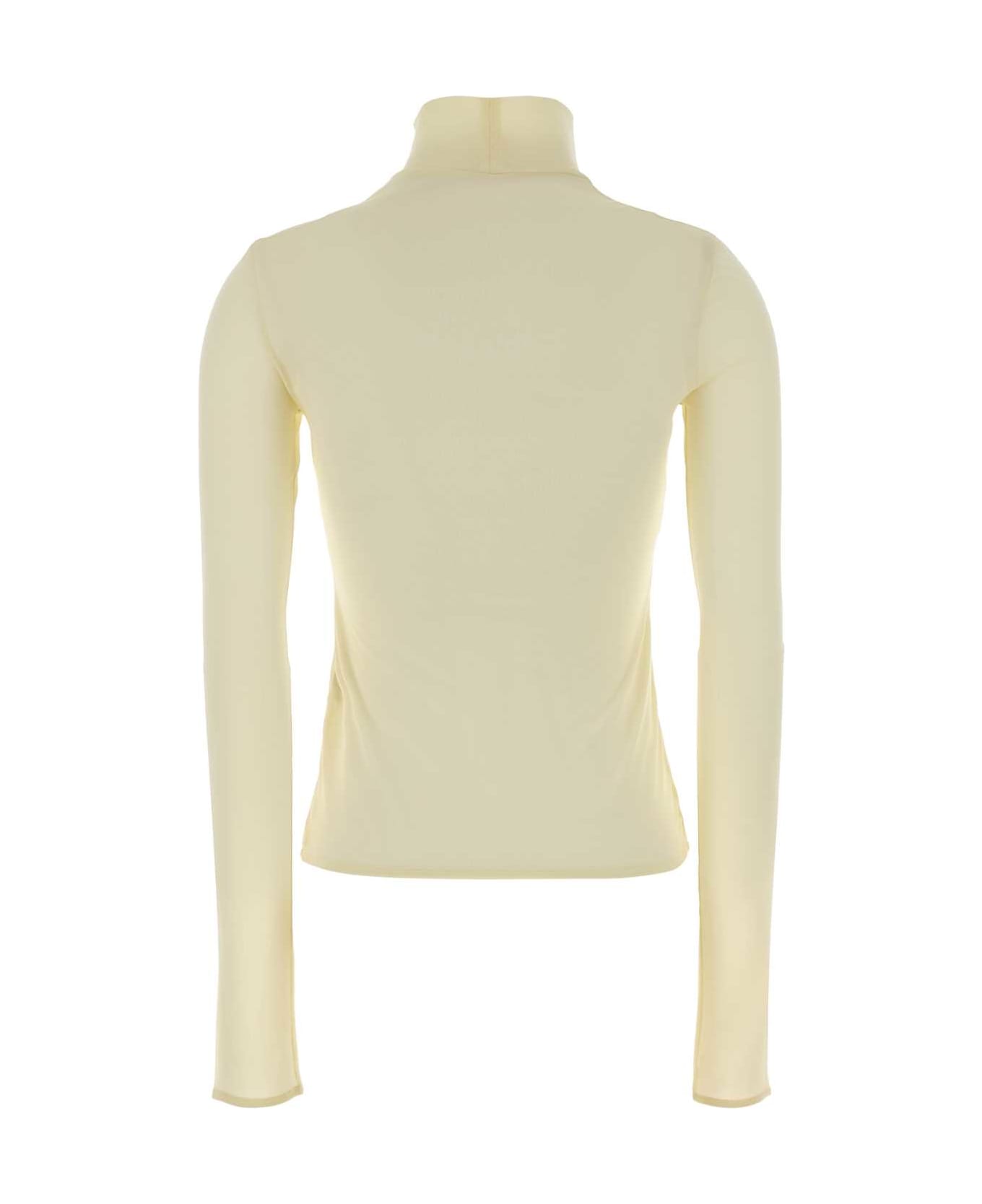 Jil Sander Pastel Yellow Viscose Top - CUSTARD