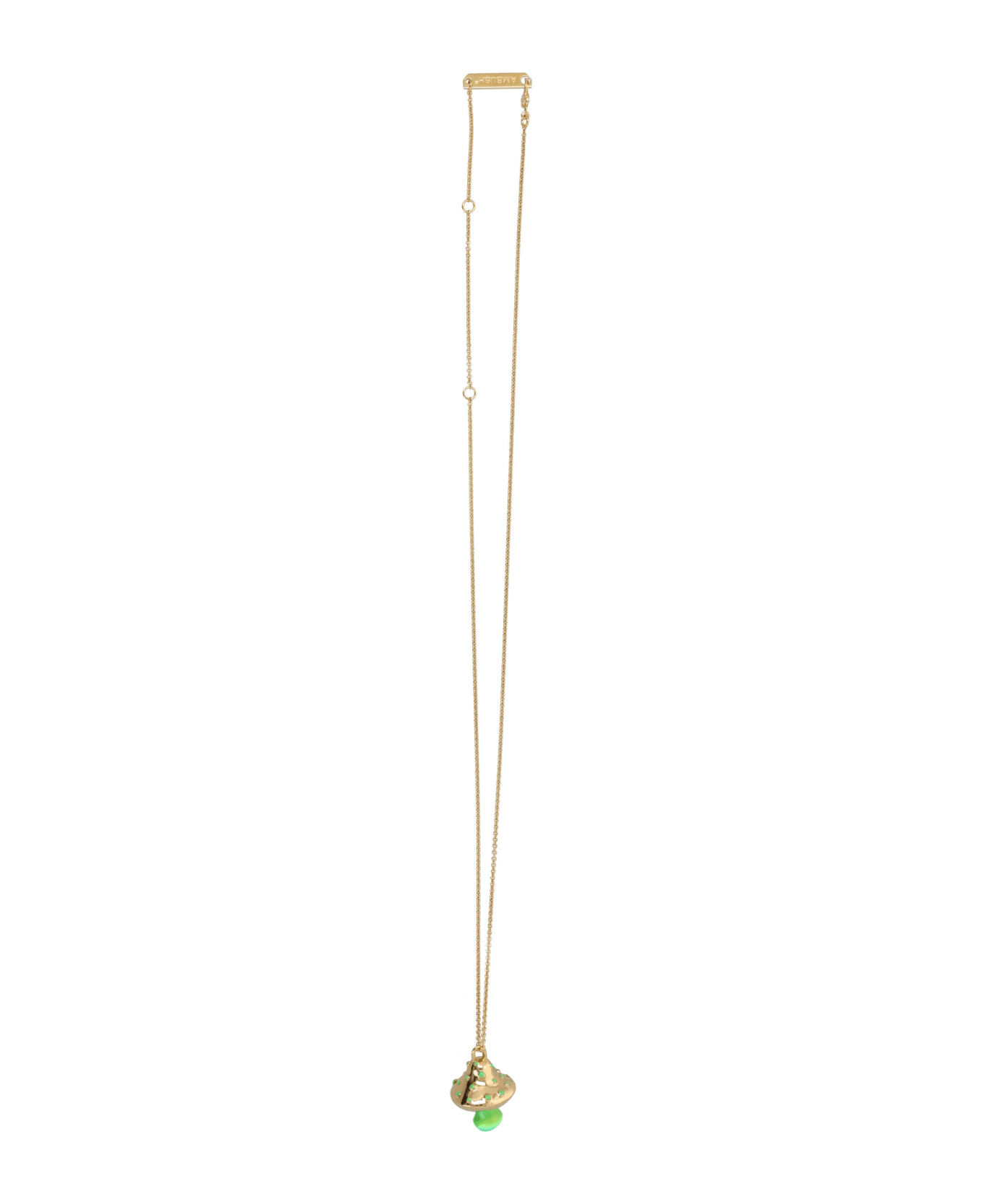 AMBUSH Mushroom Charm Necklace - GOLD MULTI
