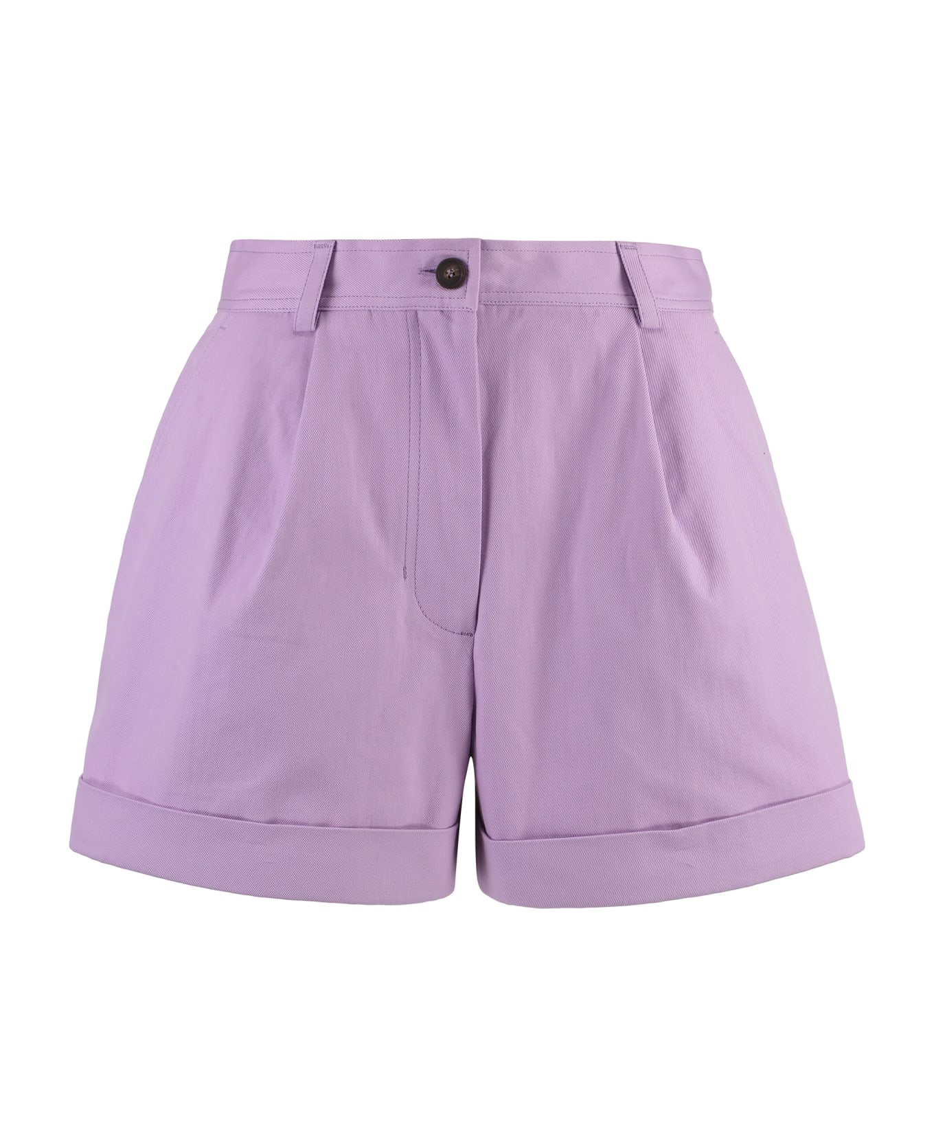 Maison Kitsuné Cotton Shorts - Lilac