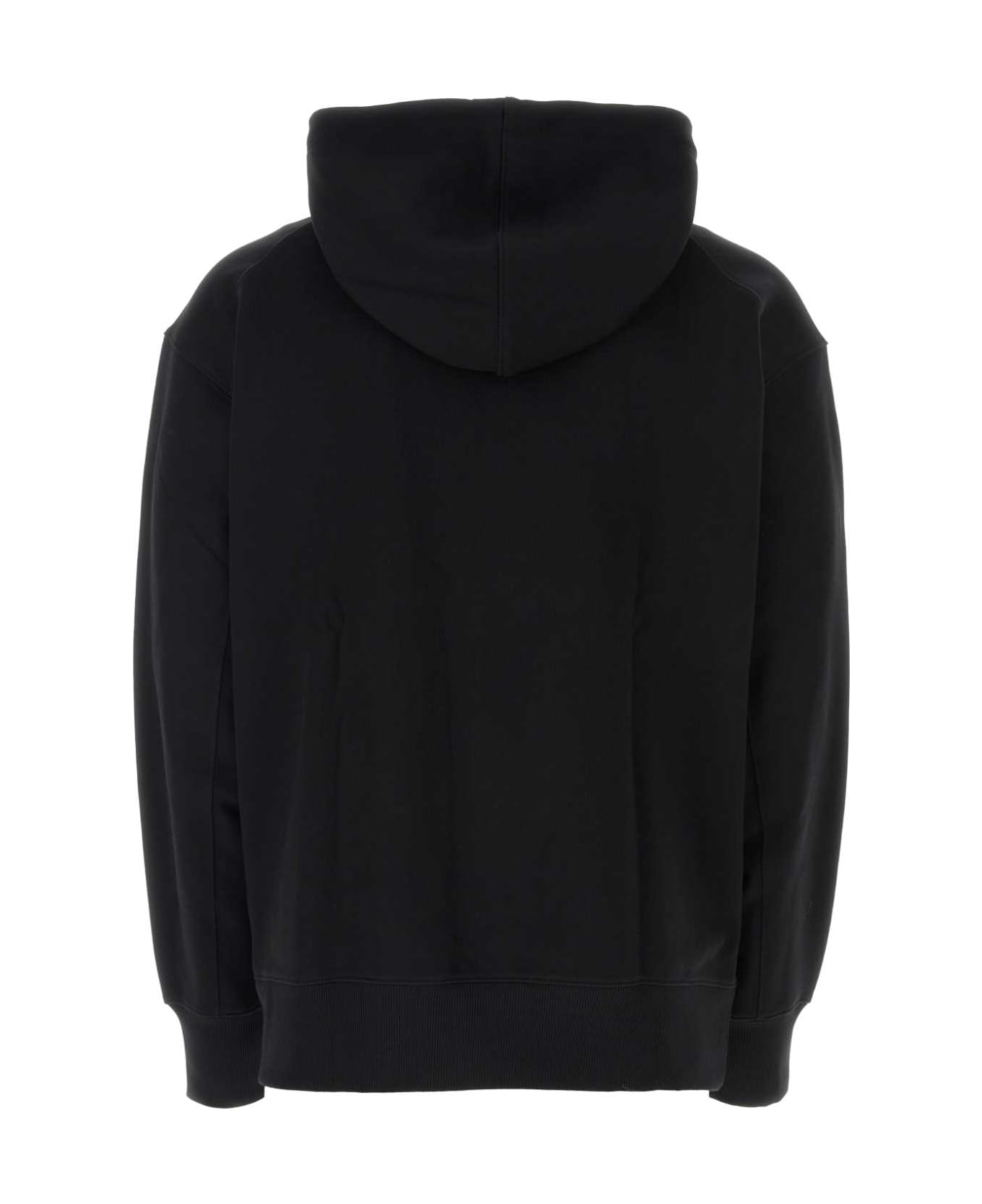 Y-3 Back Cotton Sweatshirt - BLACK