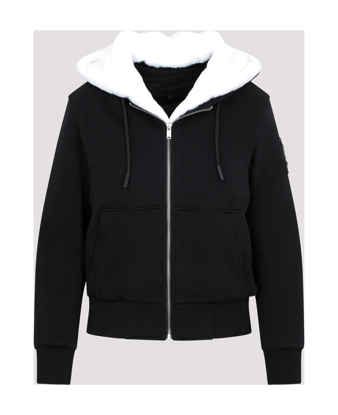 Moose Knuckles Madison Bunny Gold Jacket - Black White ダウンジャケット