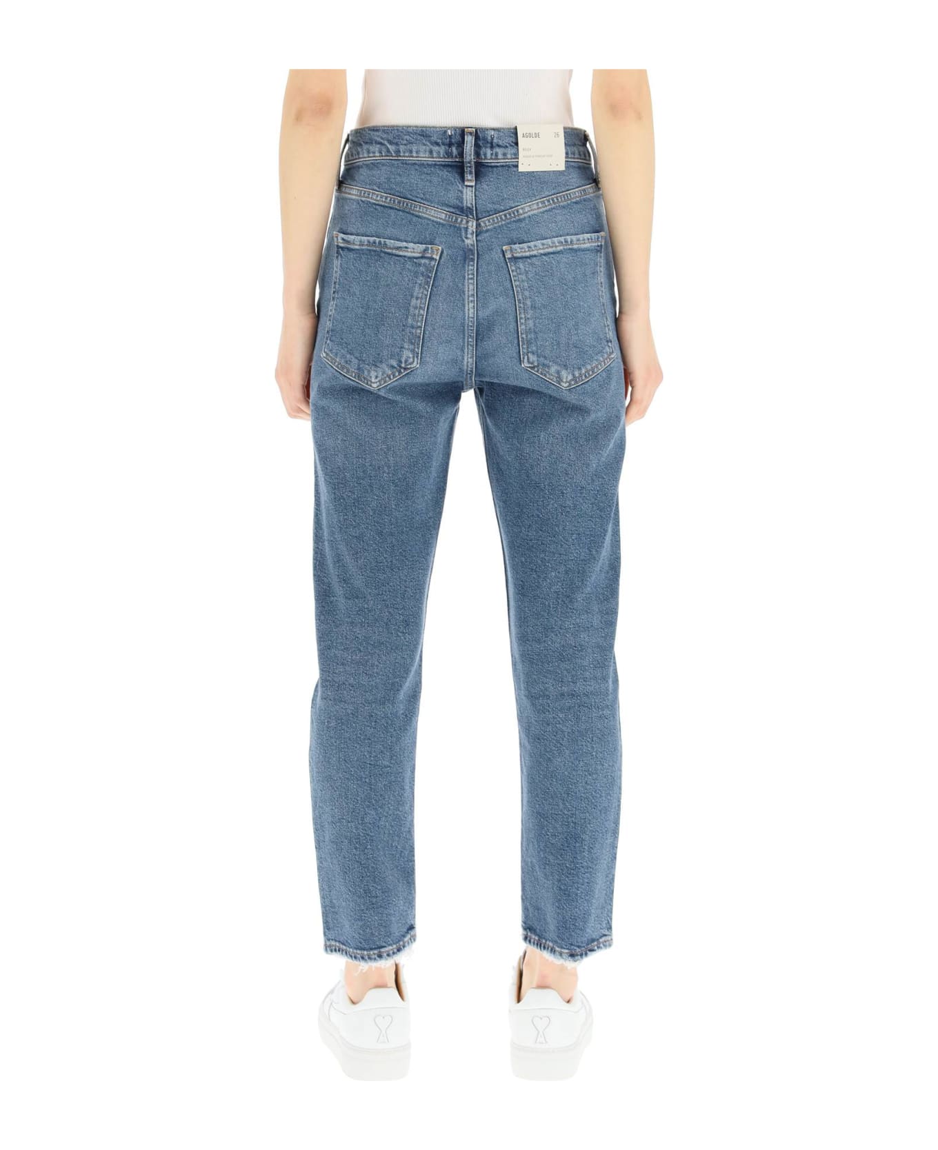 AGOLDE 'riley' Cropped Jeans - Slnce Silence