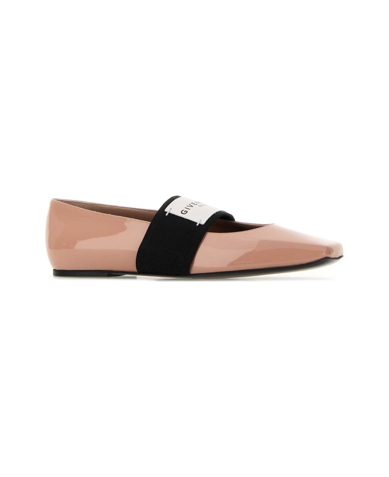 Givenchy Pink Leather Squared Ballerinas - DEEEPRED