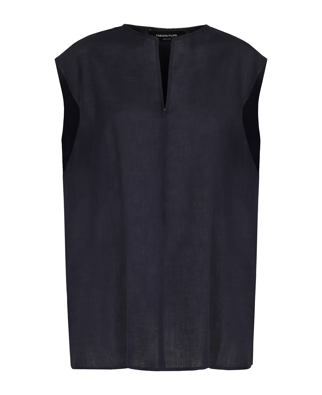 Fabiana Filippi Linen Blouse - blue