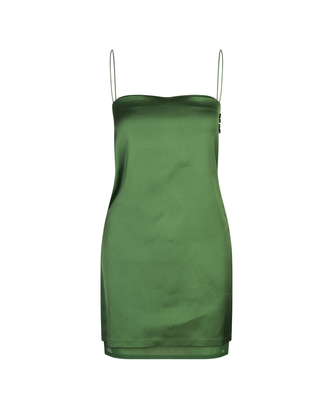 Jacquemus The Elica Slash Mini Dress - Green