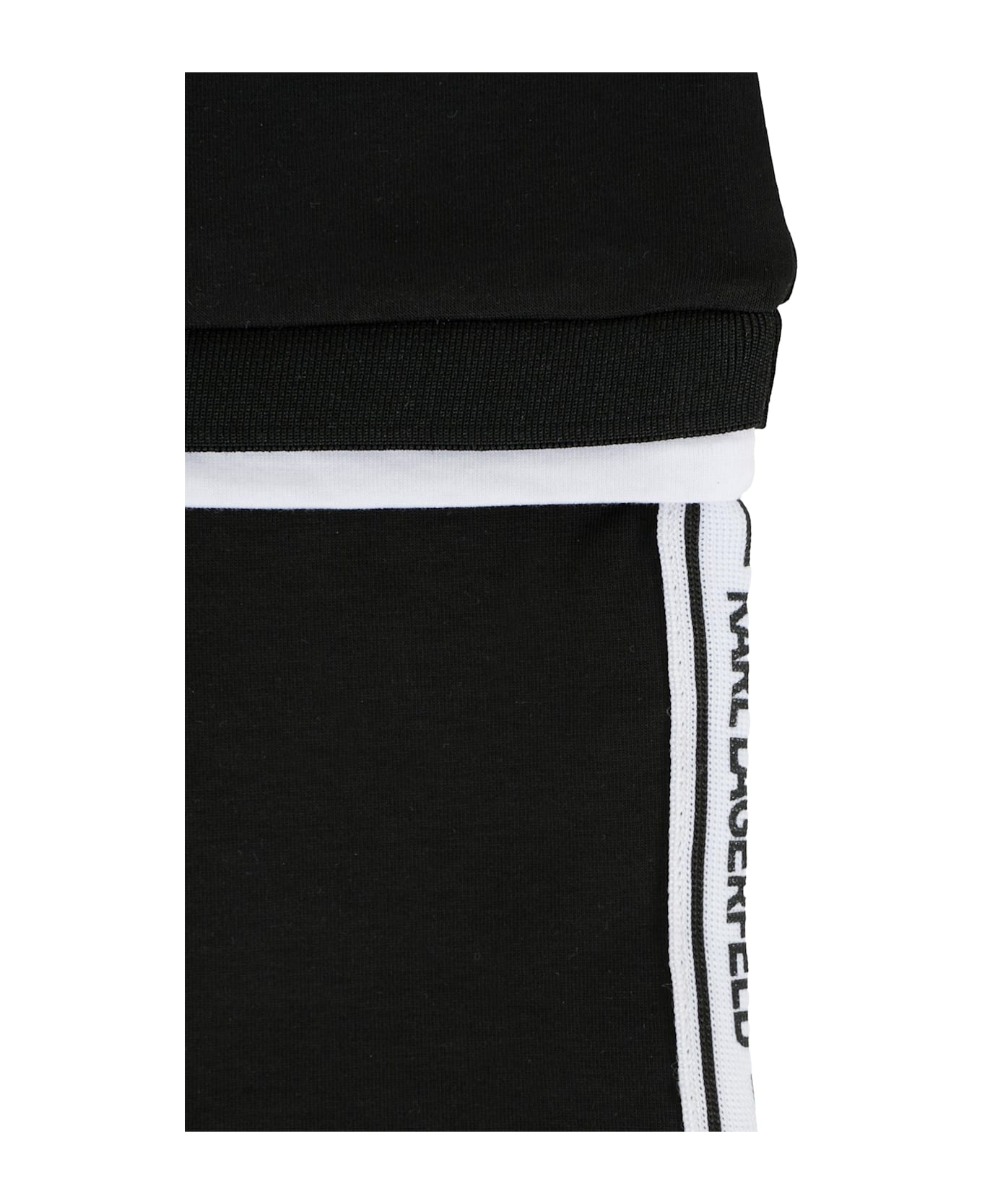 Karl Lagerfeld Kids Black Romper For Baby Boy With Logo - Black