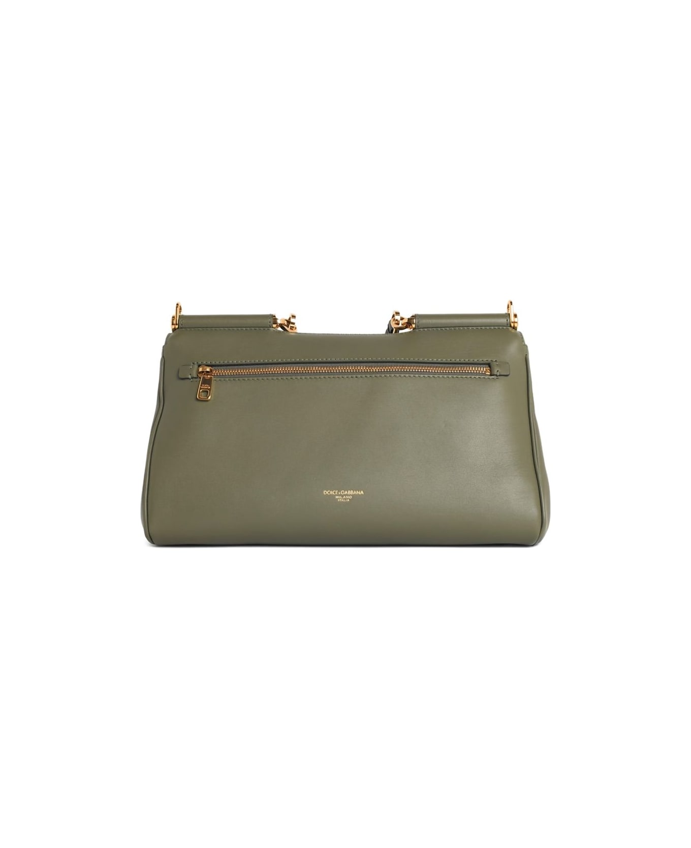 Dolce & Gabbana My Sicily Soft Leather Handbag - Green