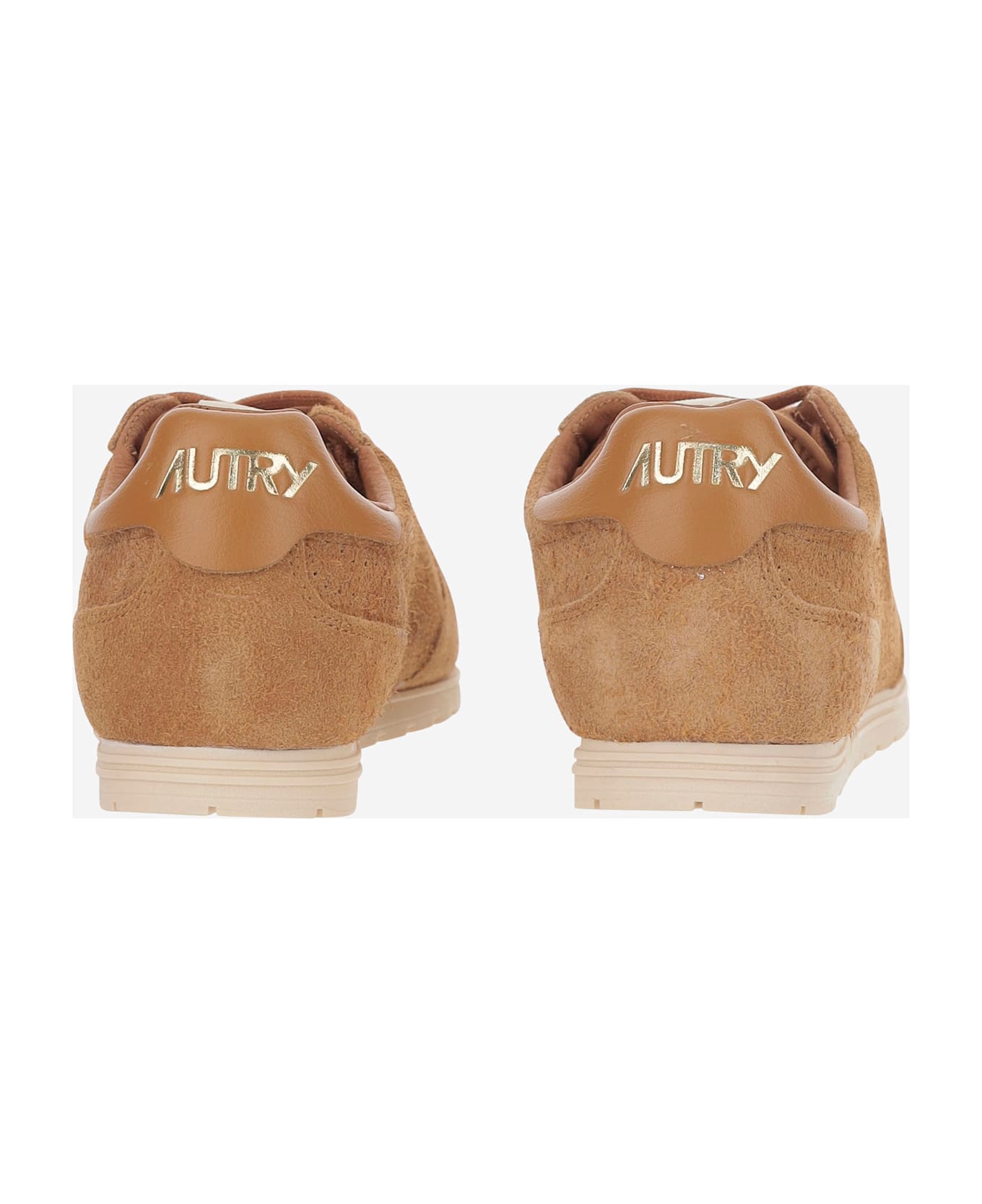 Autry Windspin Leather Sneakers - Brown